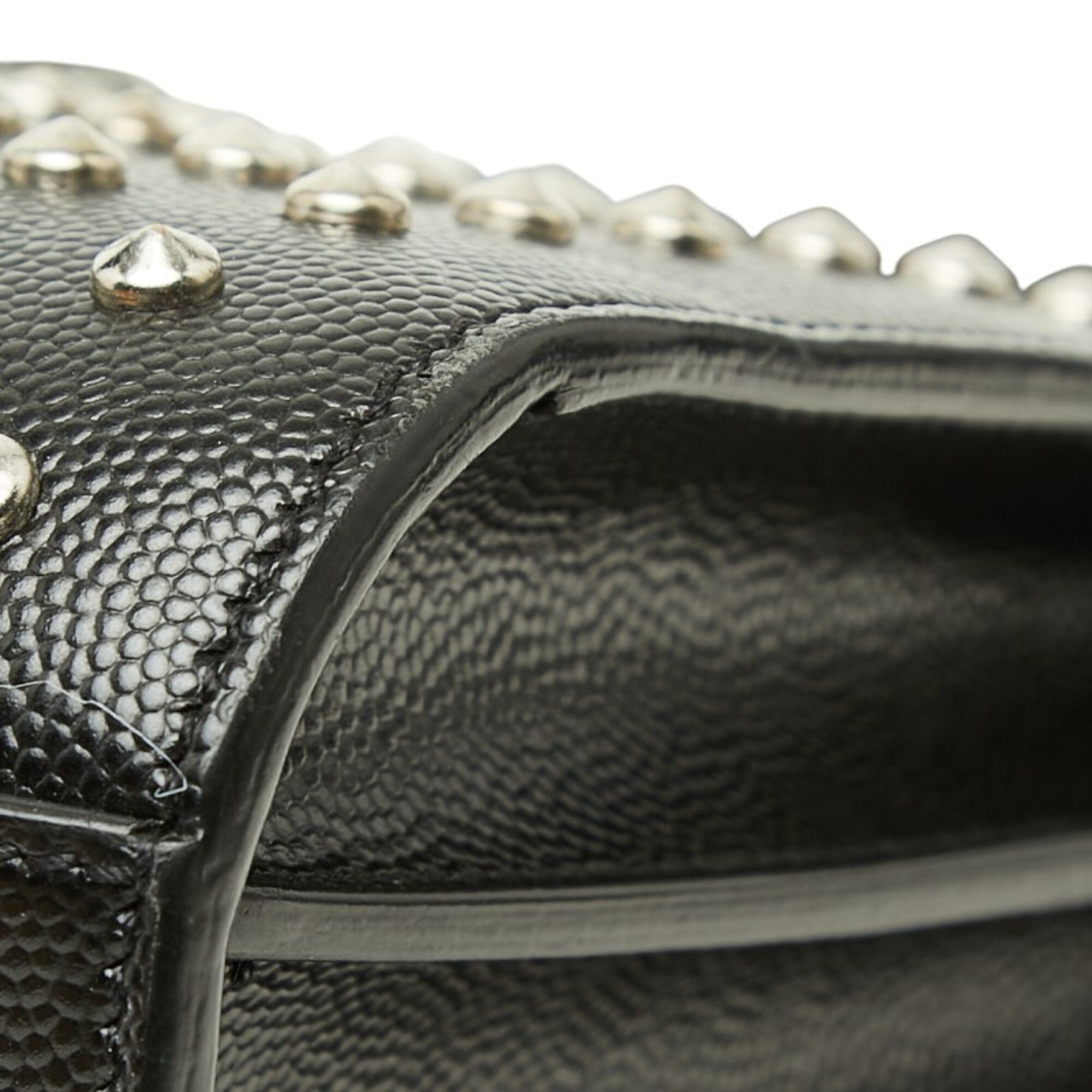 Saint Laurent Black Leather Handbag Shoulder Bag (Pre-Owned)