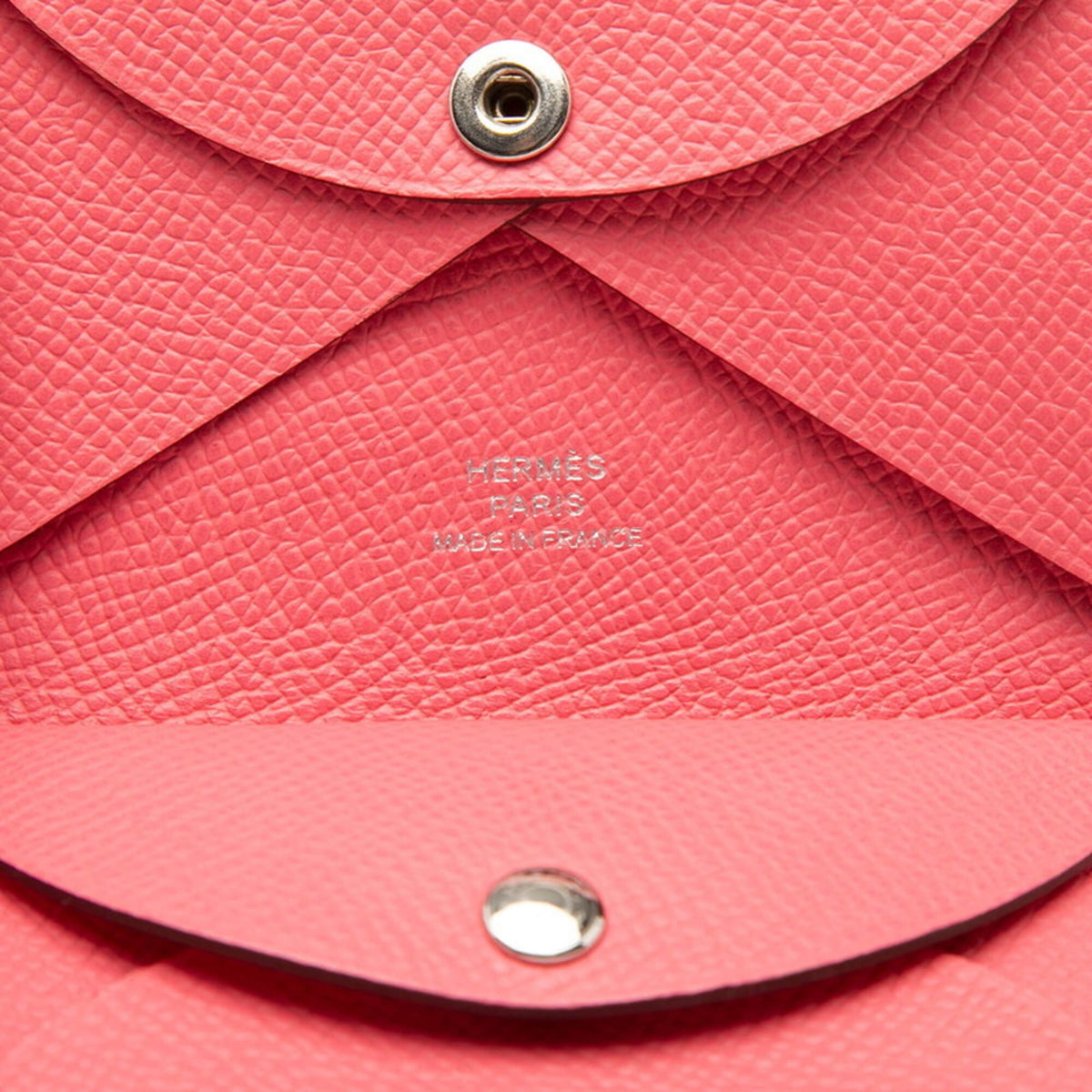Hermes Pink Rose Azalee Epsom Leather Coin Purse/Coin Case (Pre-Owned)