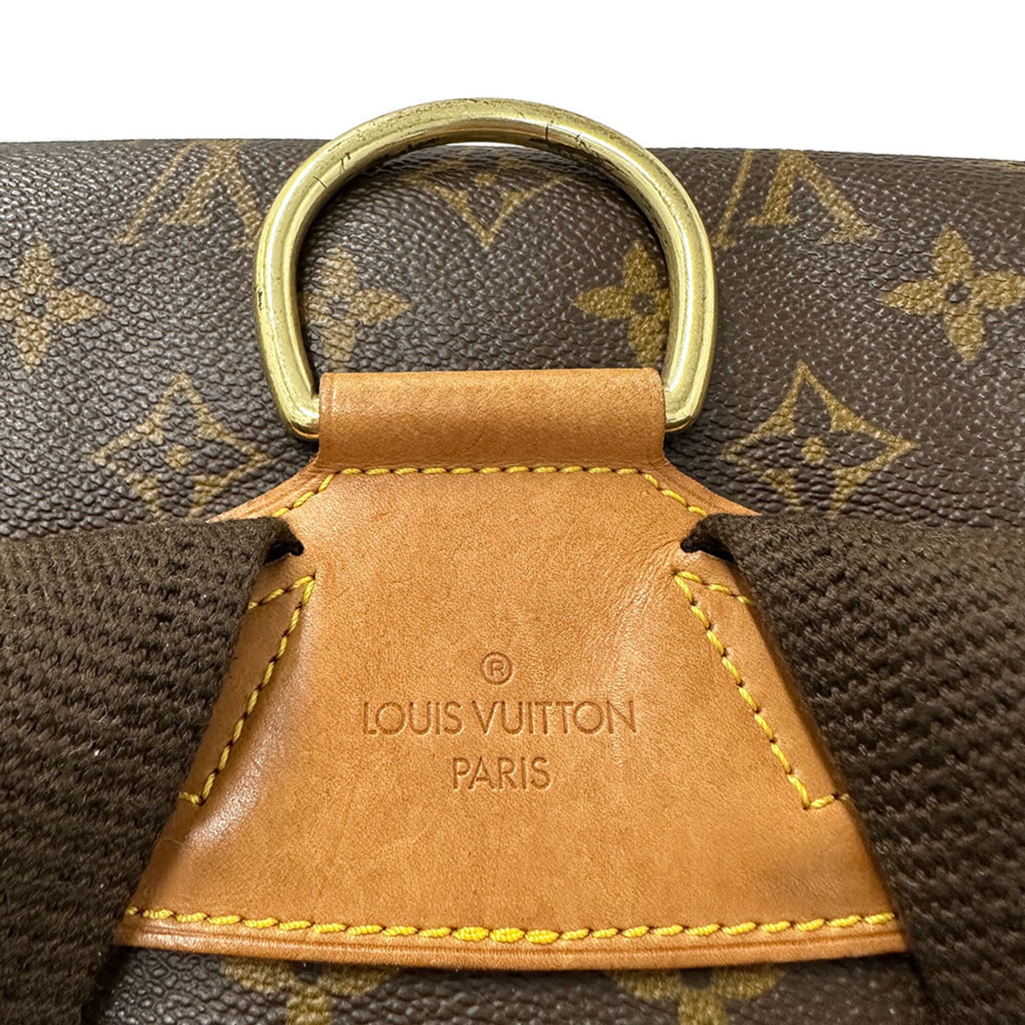 Louis Vuitton Brown Monogram Canvas Handbag (Pre-Owned)