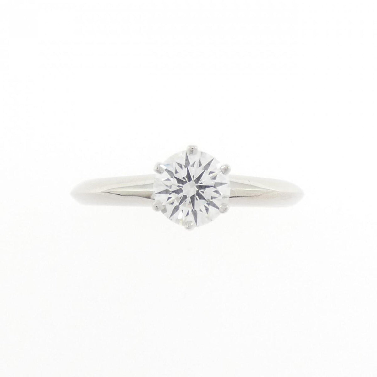 Tiffany Platinum Platinum 950 Band Ring (Pre-Owned)