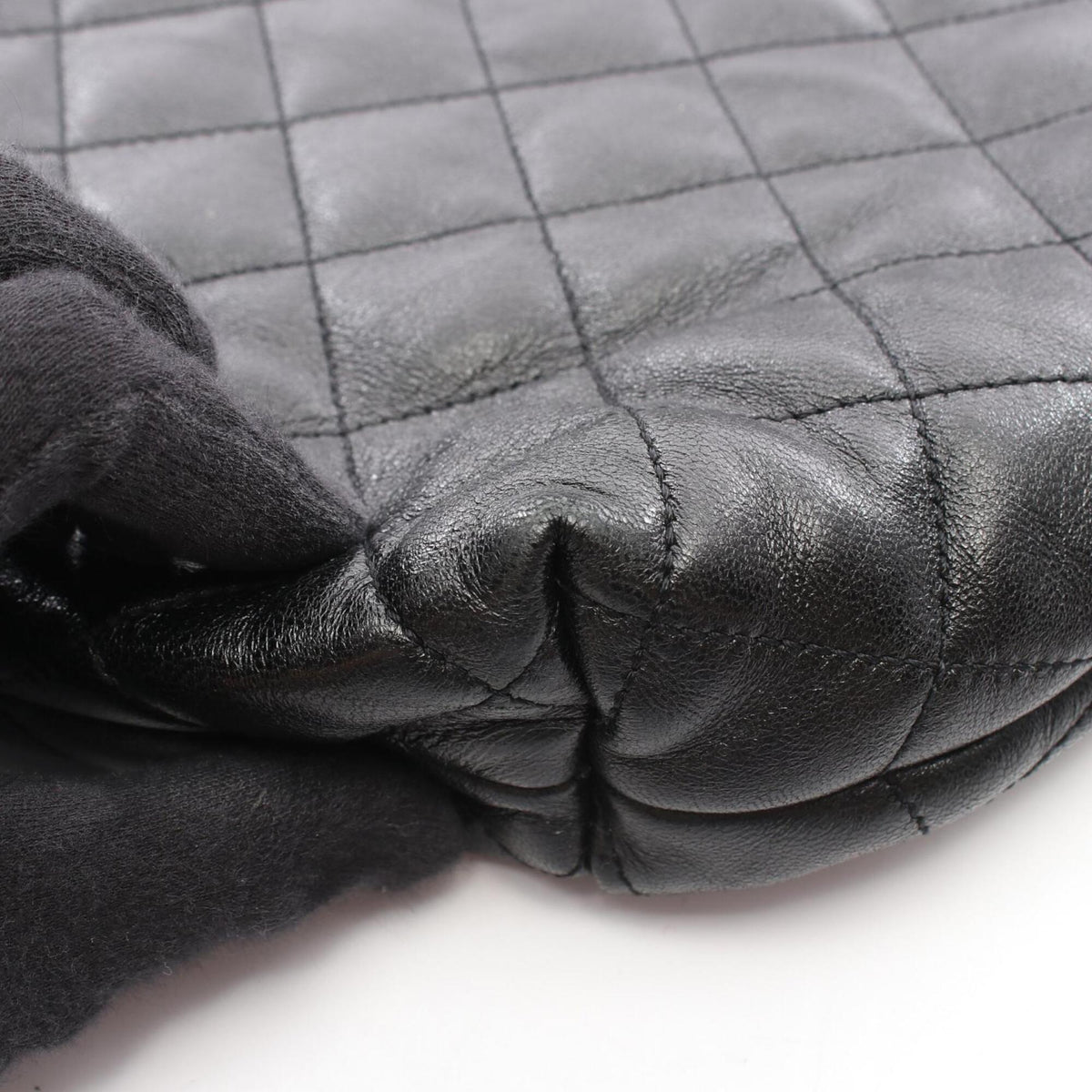 Yves Saint Laurent Black Leather Handbag Tote Bag (Pre-Owned)