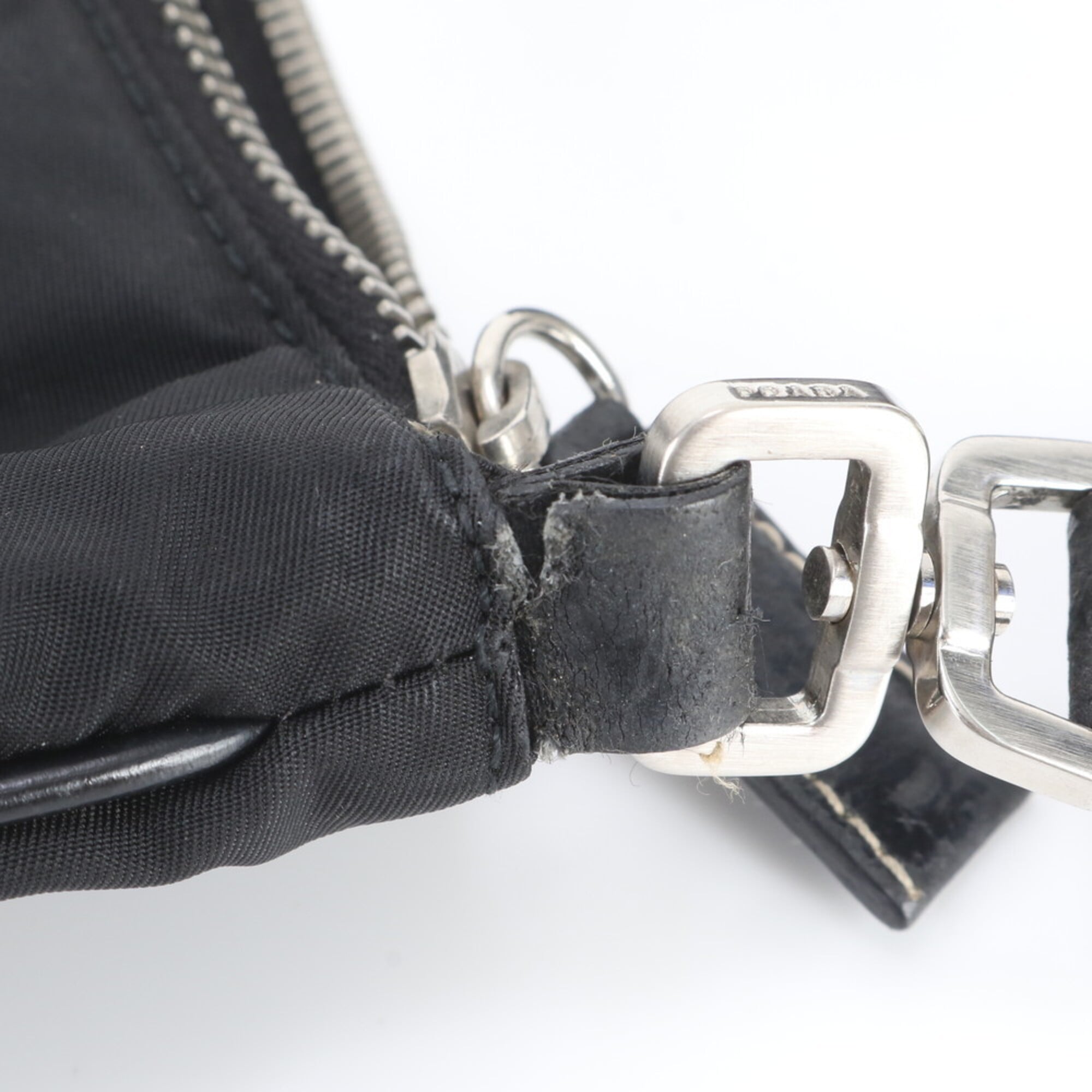 Prada Black Messenger Bag Shoulder Bag (Pre-Owned)
