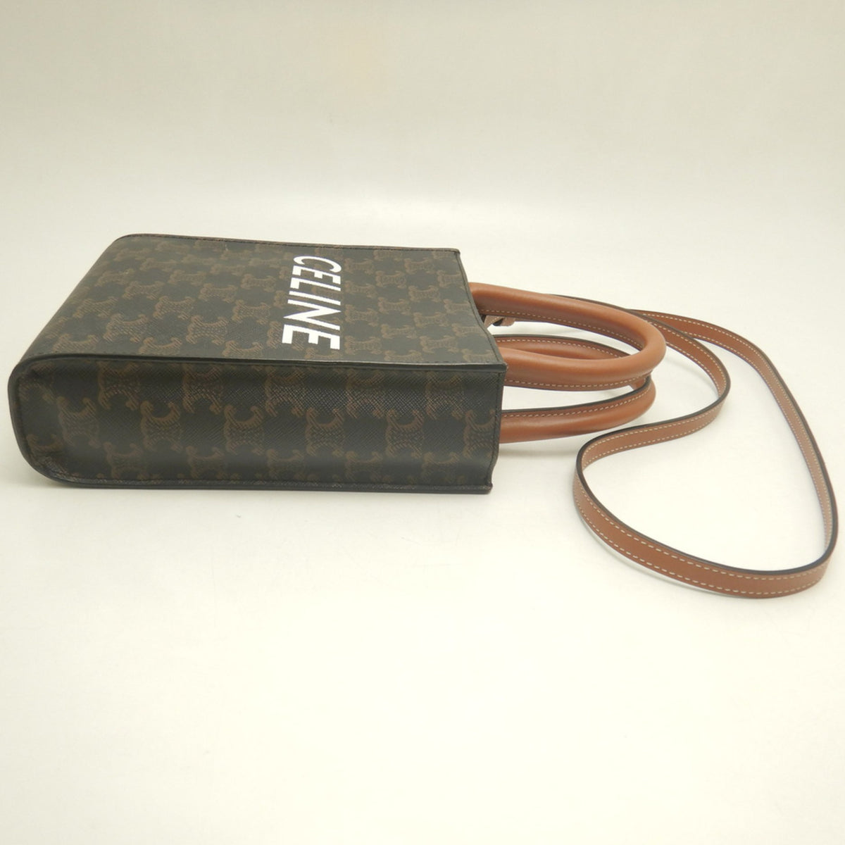 Celine Gold Coated Canvas Tote Bag (Pre-Owned)
