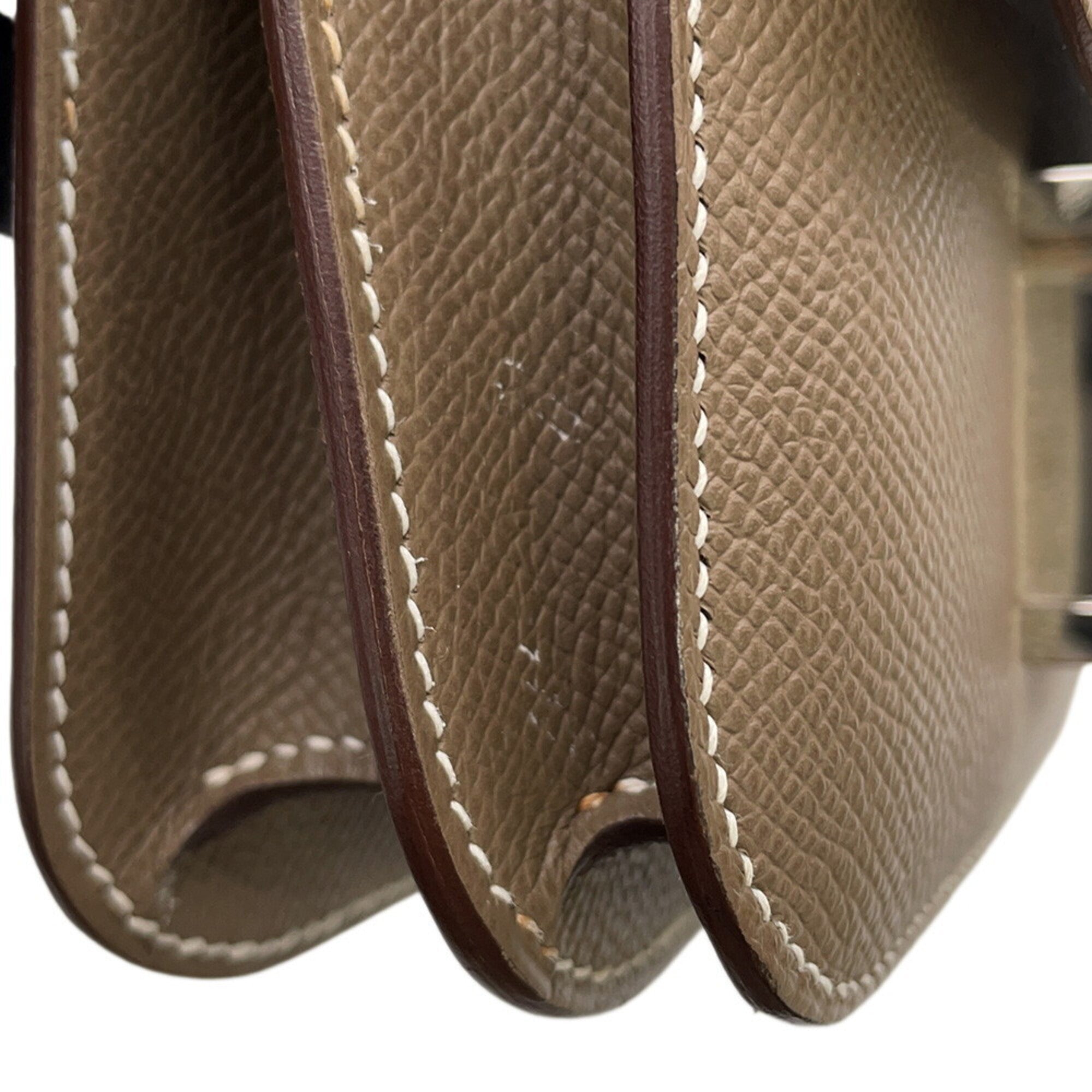 Hermes Constance Etoupe Gray Epsom Leather Shoulder Bag (Pre-Owned)