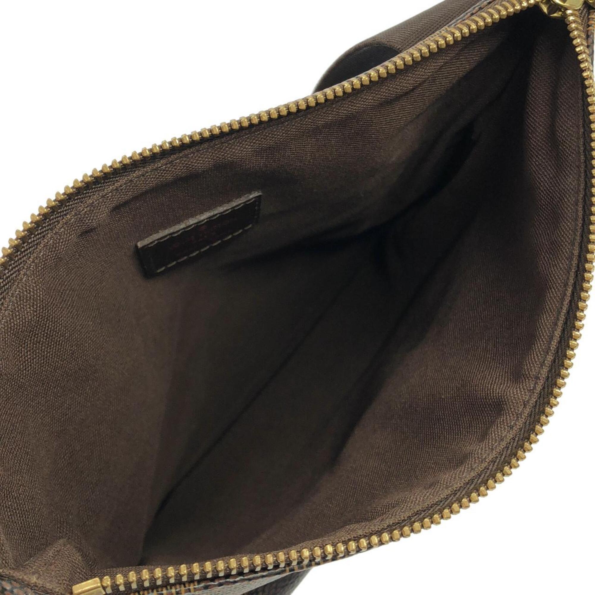 Louis Vuitton Ebene Coated Canvas Pochette Shoulder Bag (Pre-Owned)