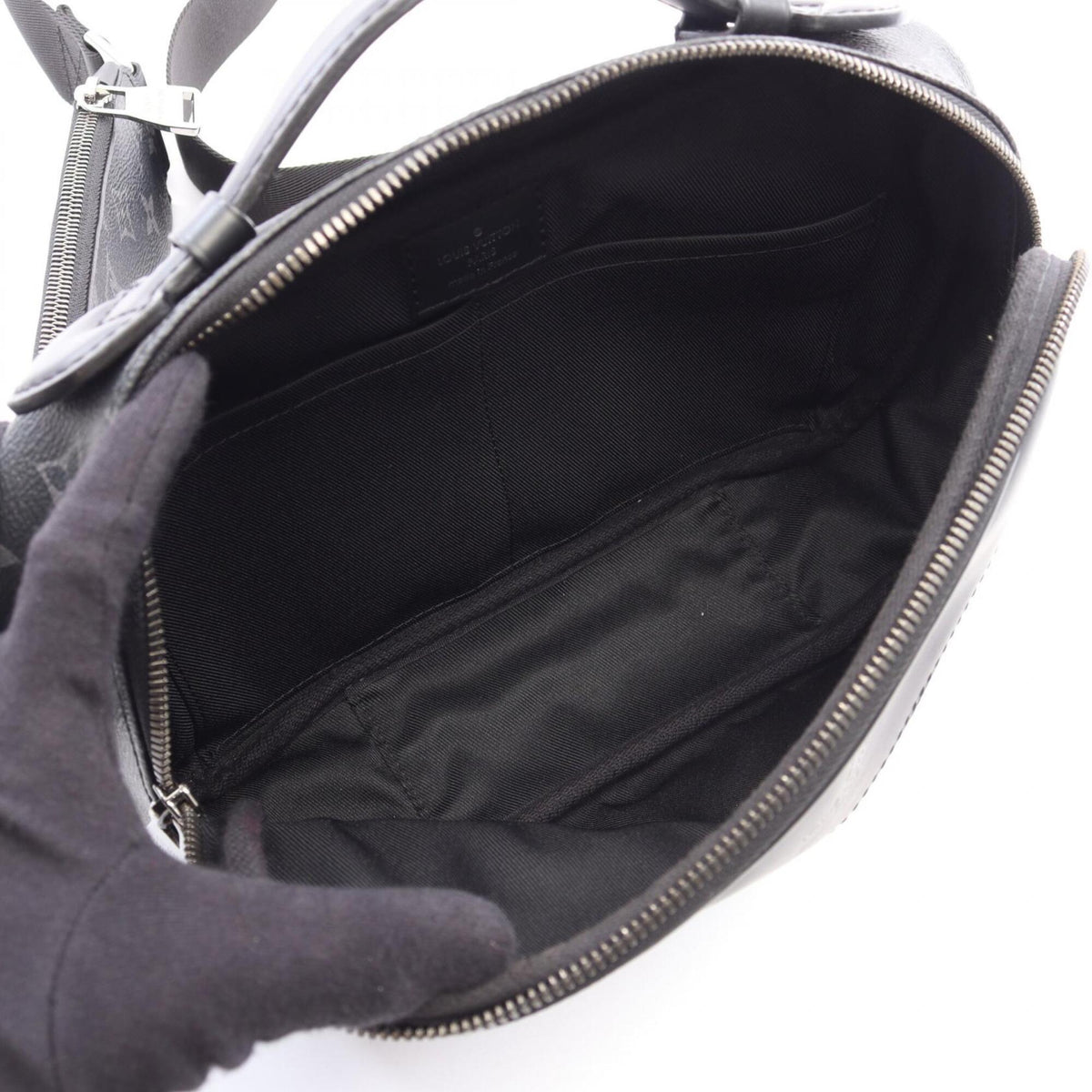 Louis Vuitton Black Monogram Eclipse Coated Canvas Leather Fanny Pack Handbag (Pre-Owned)