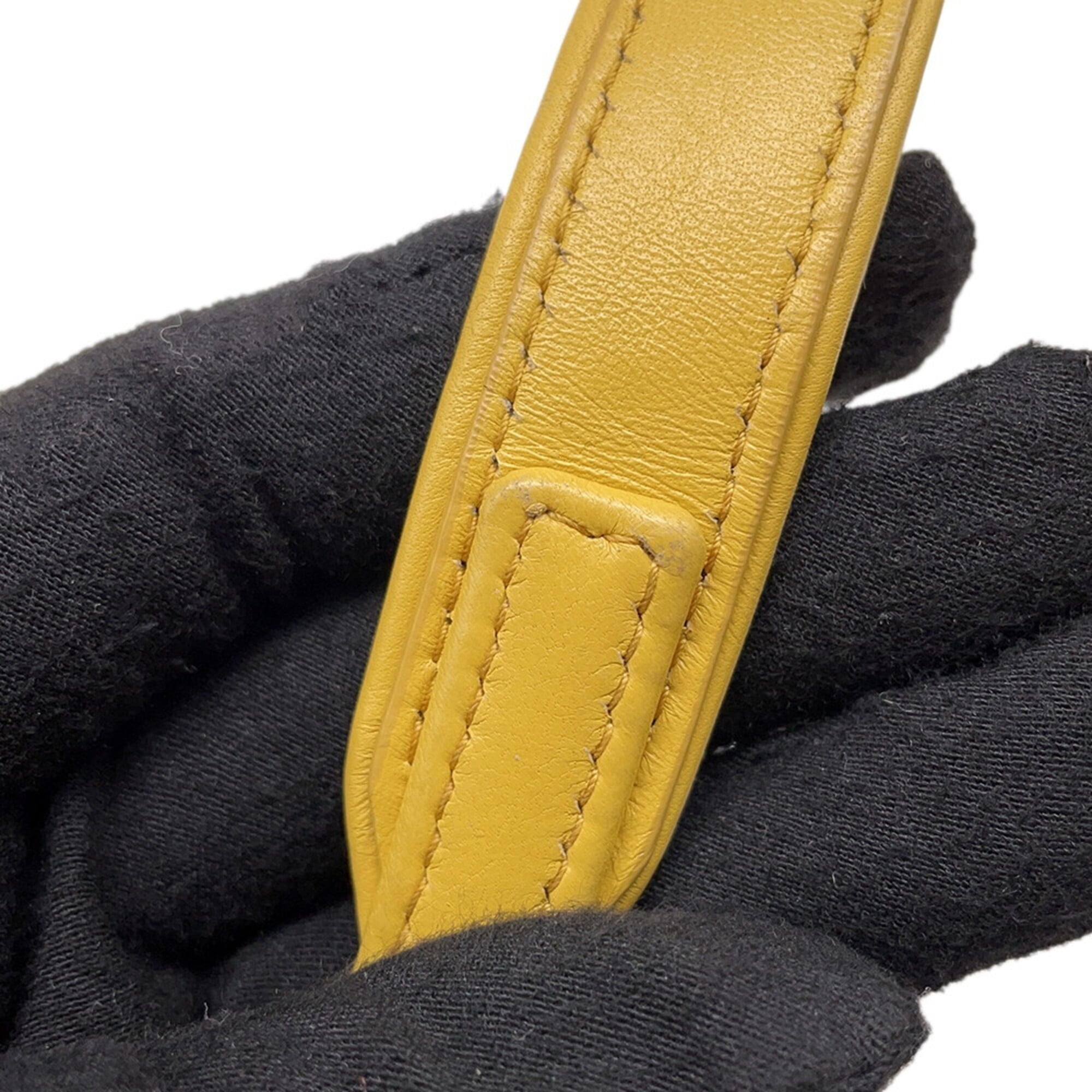 Prada Yellow Leather Handbag (Pre-Owned)
