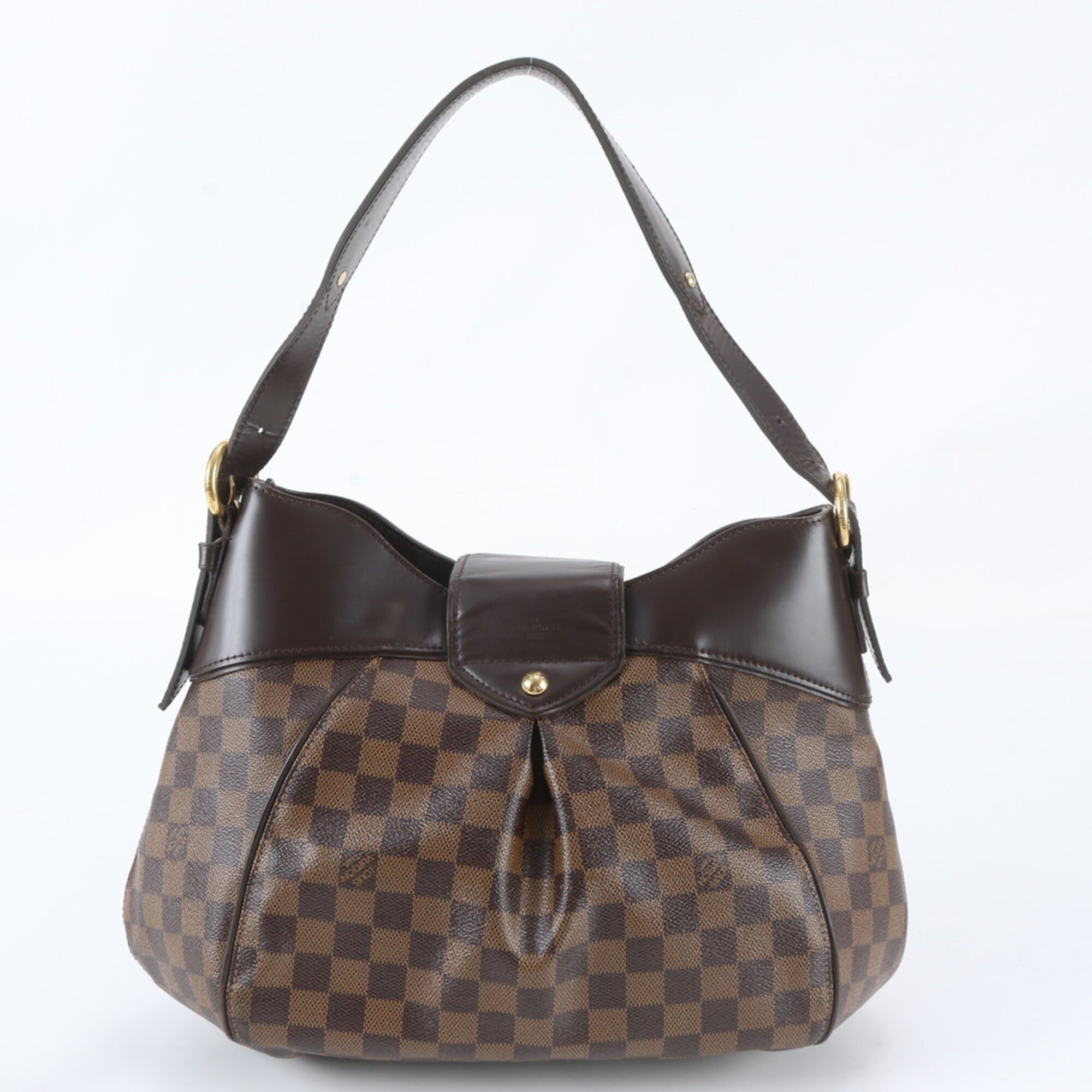 Louis Vuitton Ebene Leather Coated Canvas Handbag Shoulder Bag (Pre-Owned)