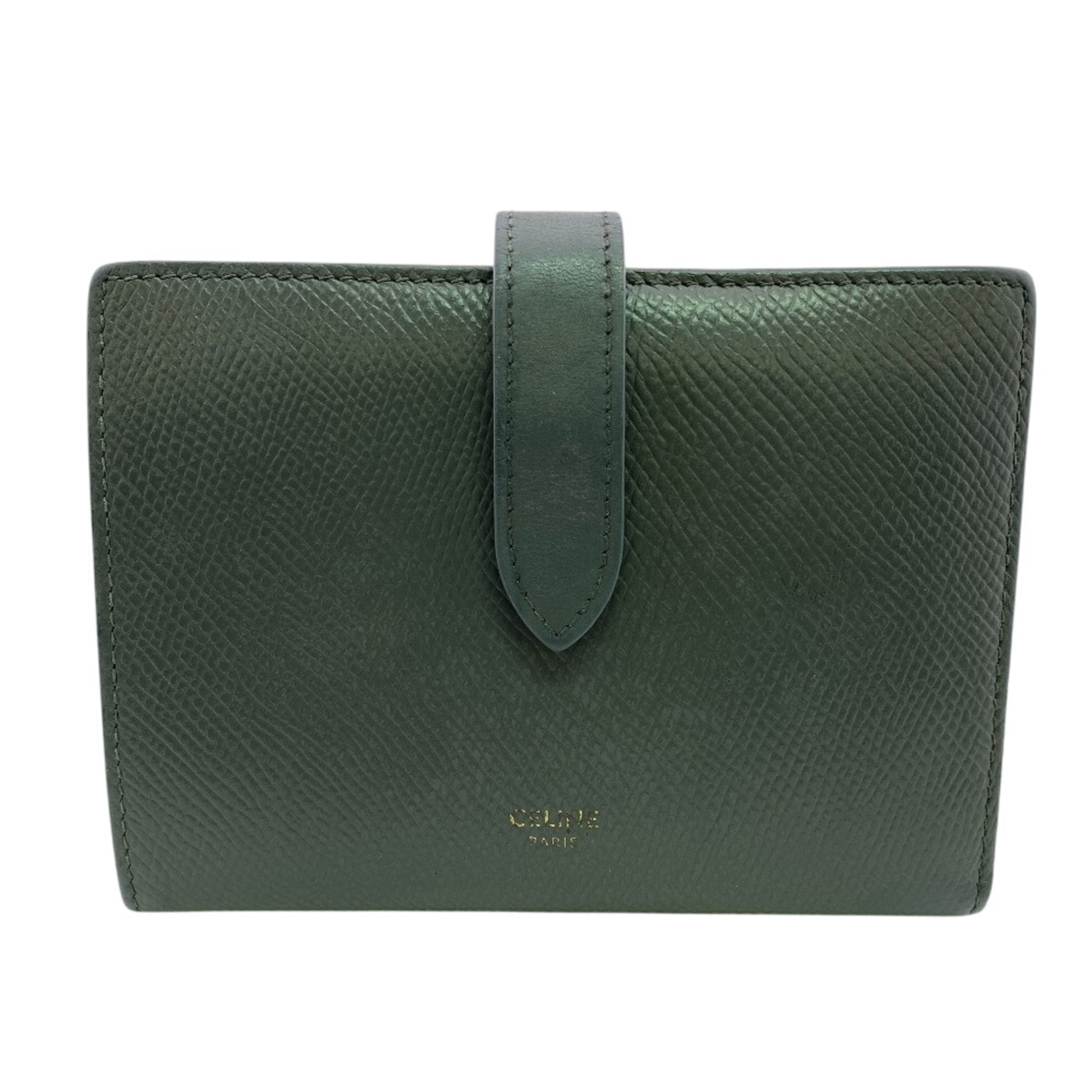 Celine Gray Leather Wallet (Bi-Fold) (Pre-Owned)