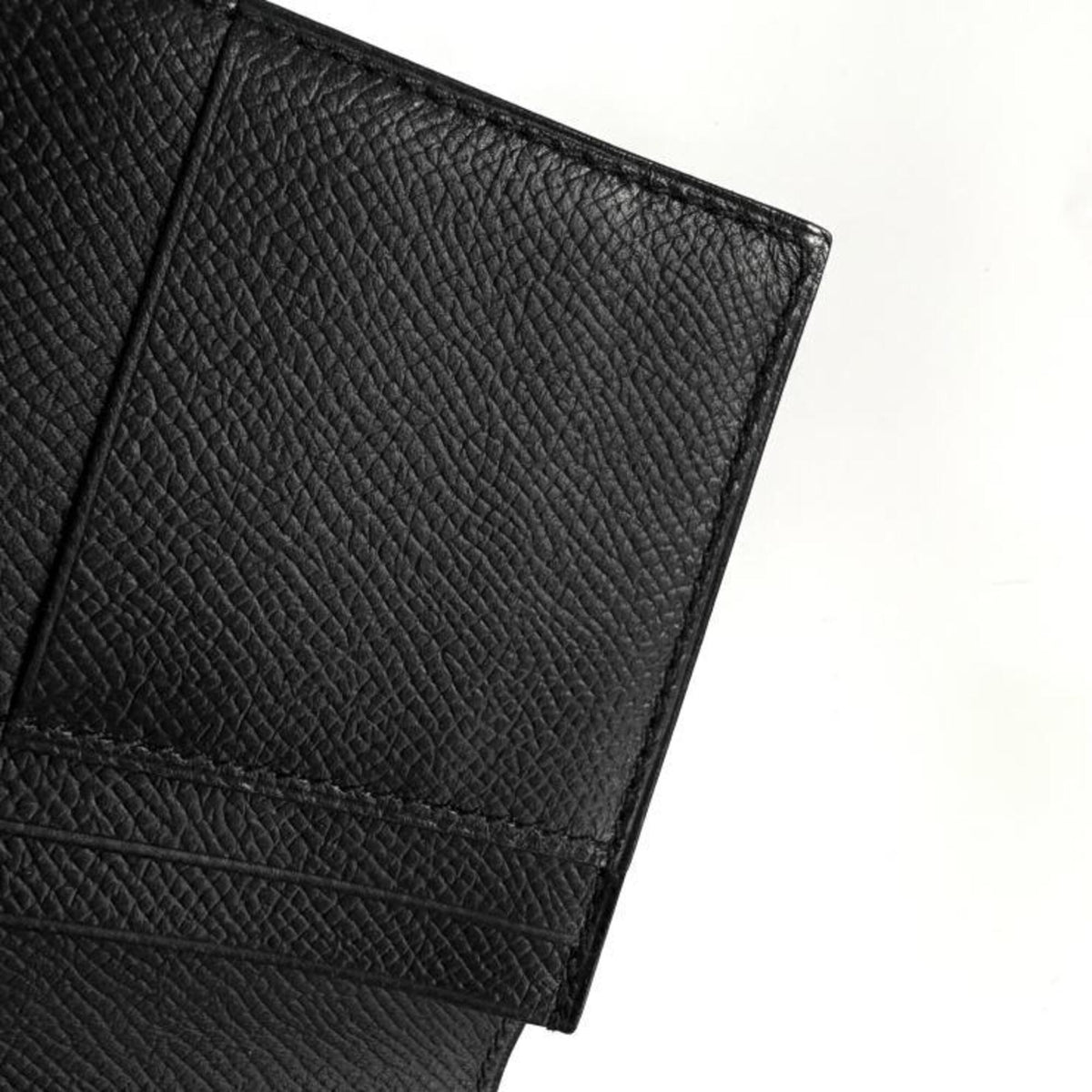 Hermes Black Epsom Leather Long Wallet (Bi-Fold) (Pre-Owned)