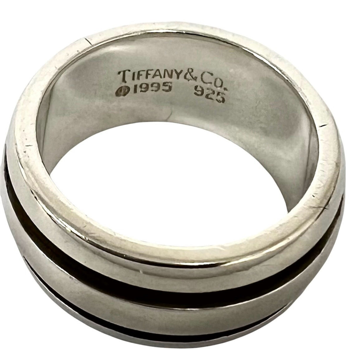 Tiffany Silver Silver 925 Band Ring (Pre-Owned)