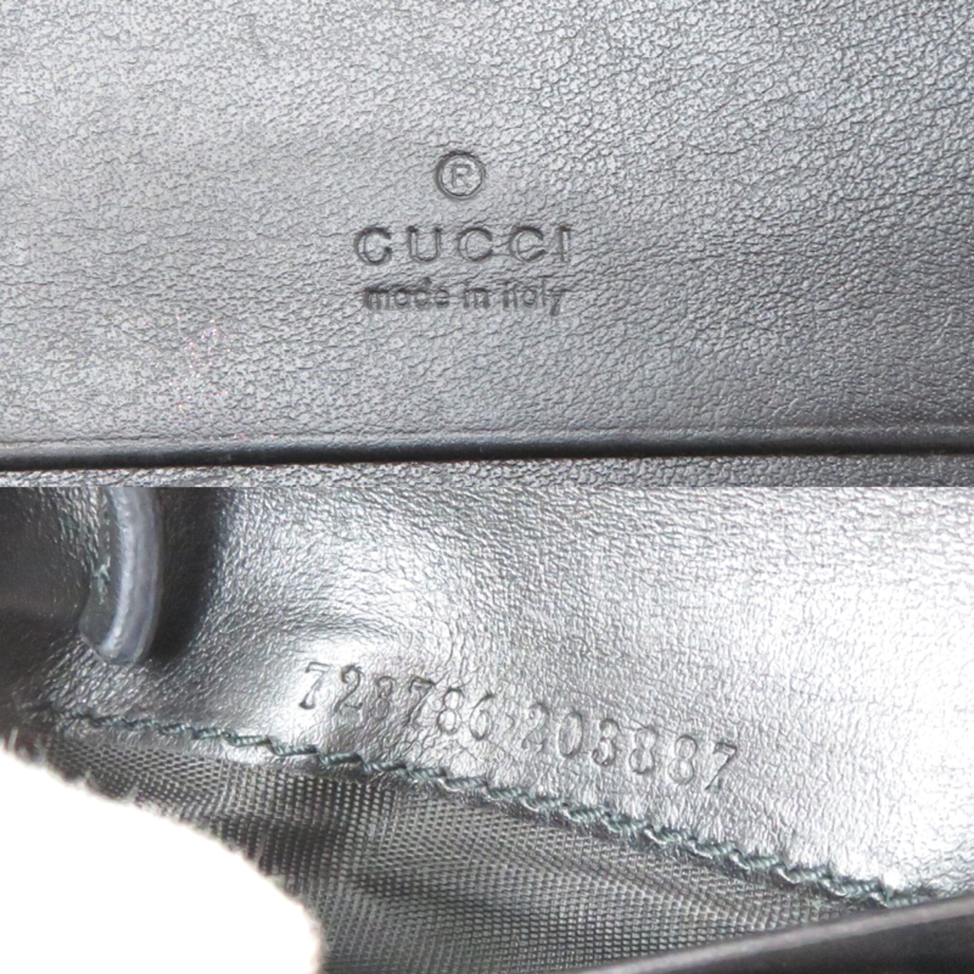 Gucci Black Leather Wallet (Bi-Fold) (Pre-Owned)