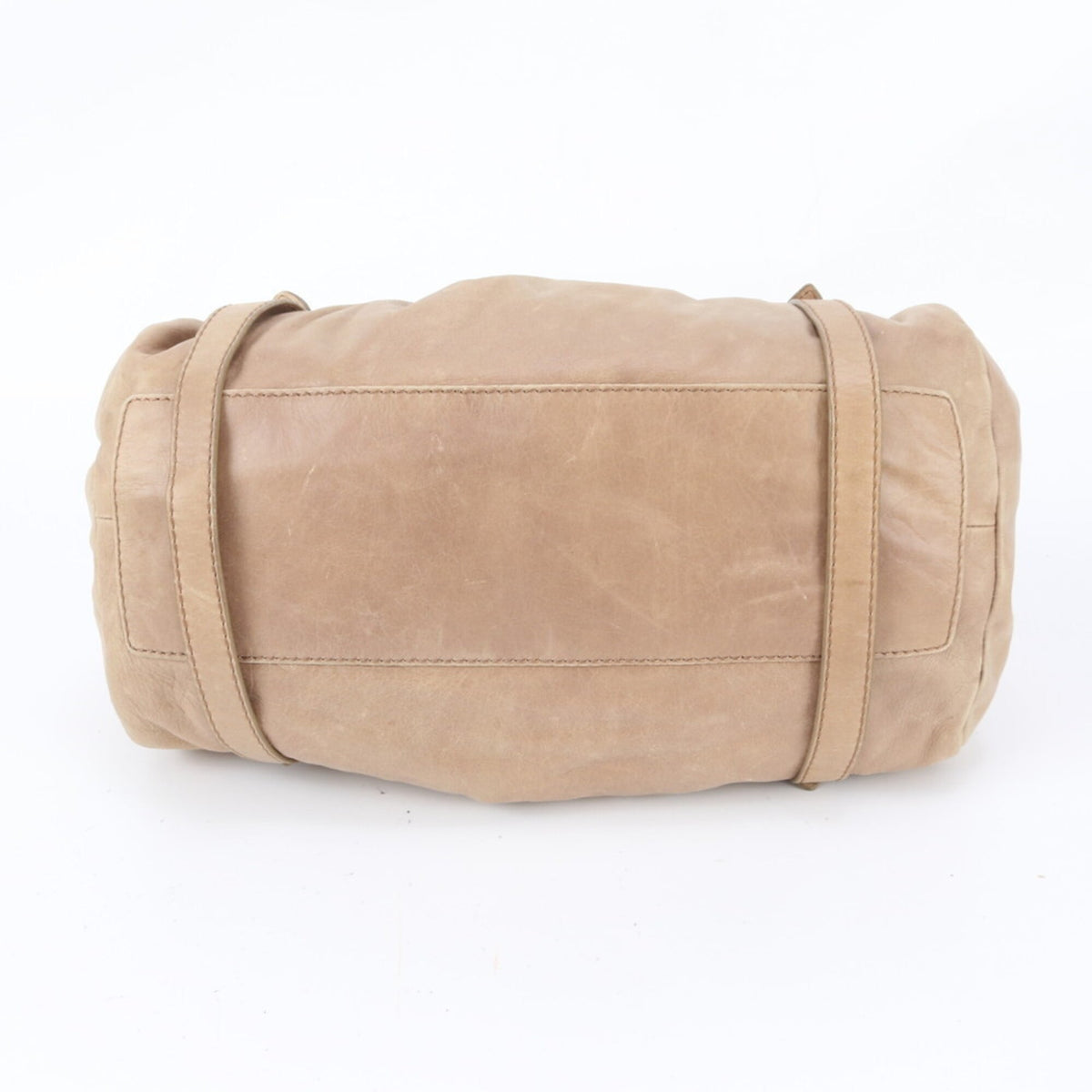 Marc Jacobs Beige Leather Handbag Shoulder Bag Tote Bag (Pre-Owned)