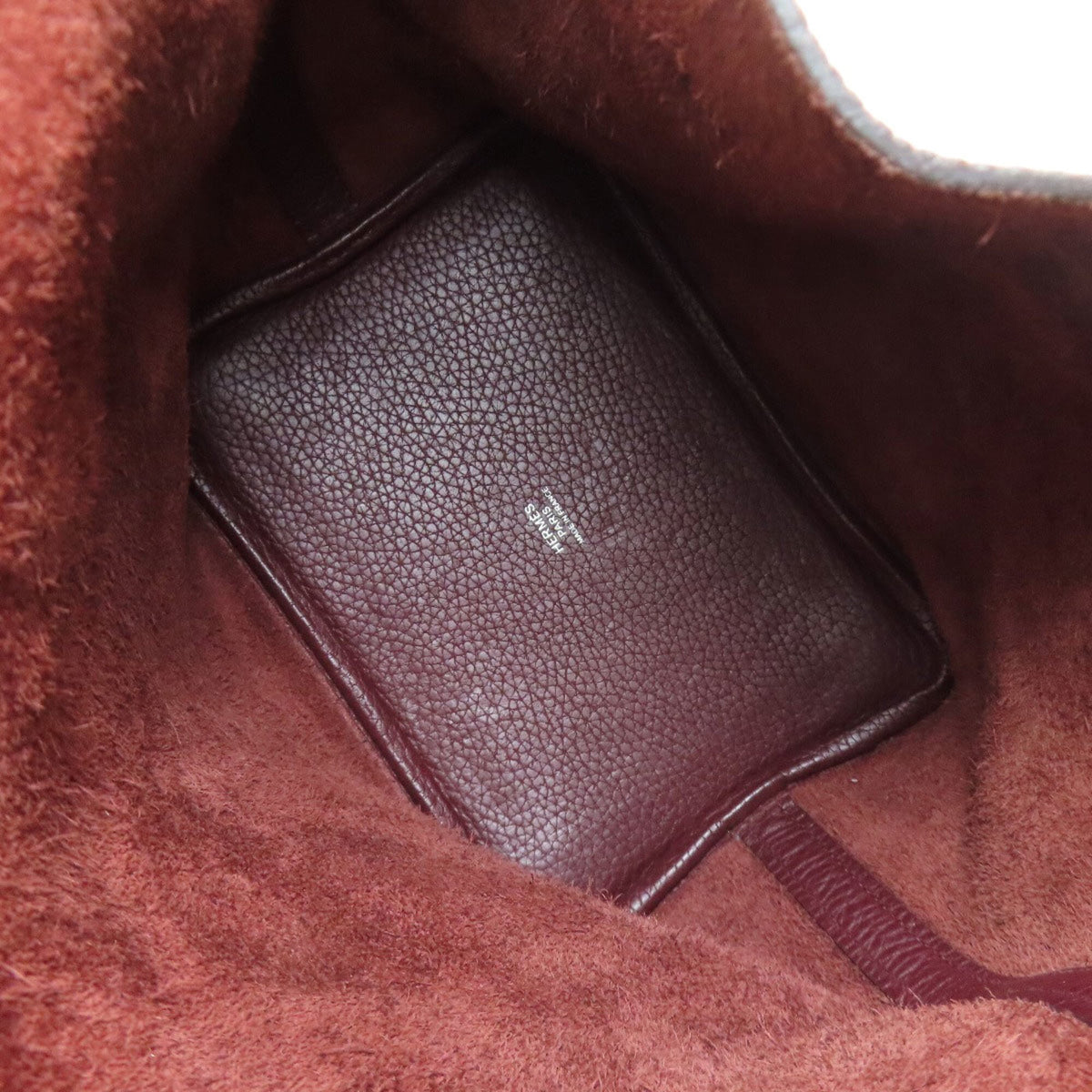 Hermes Picotin Bordeaux Taurillon Clemence Leather Handbag (Pre-Owned)