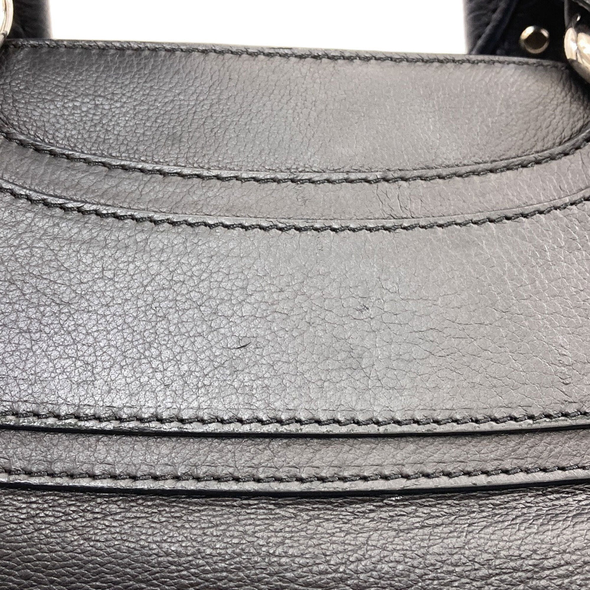 Celine Boogie Black Leather Handbag (Pre-Owned)