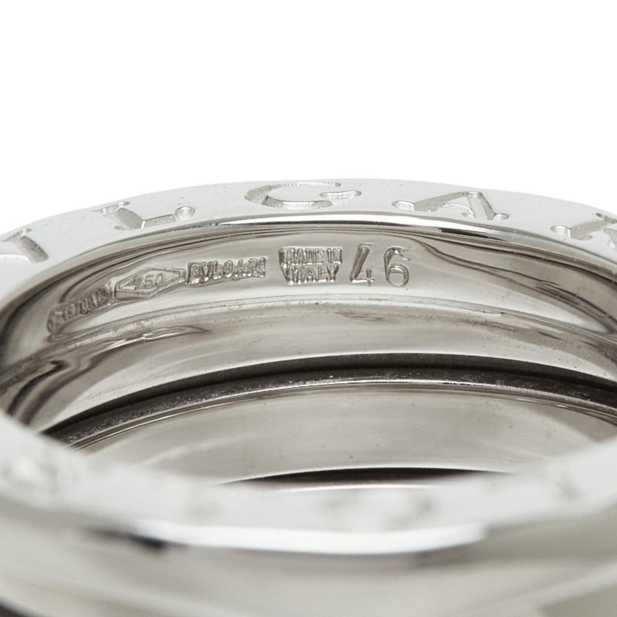 Bvlgari White Gold White Gold (18K) Band Ring (Pre-Owned)