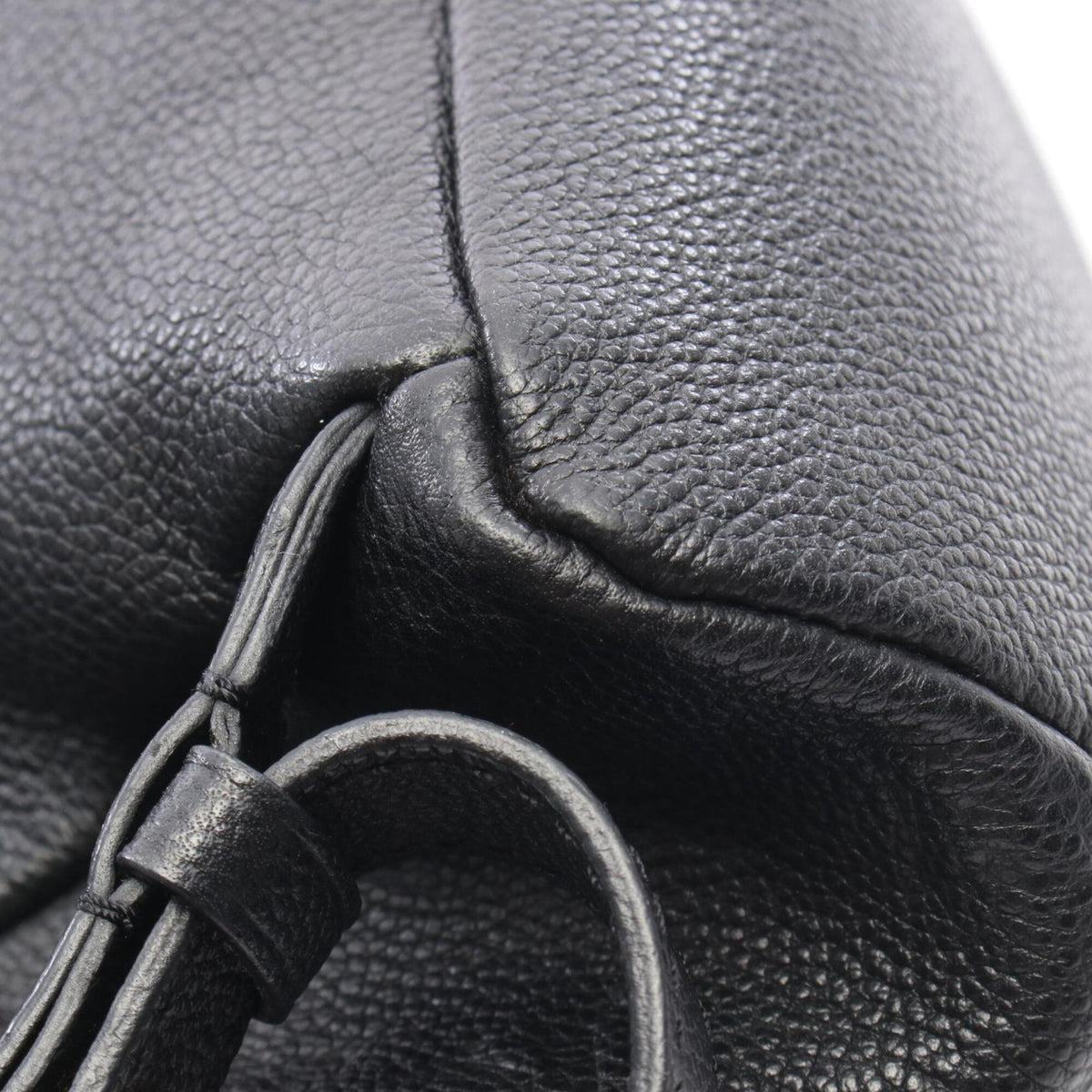 Louis Vuitton Black Leather Backpack (Pre-Owned)