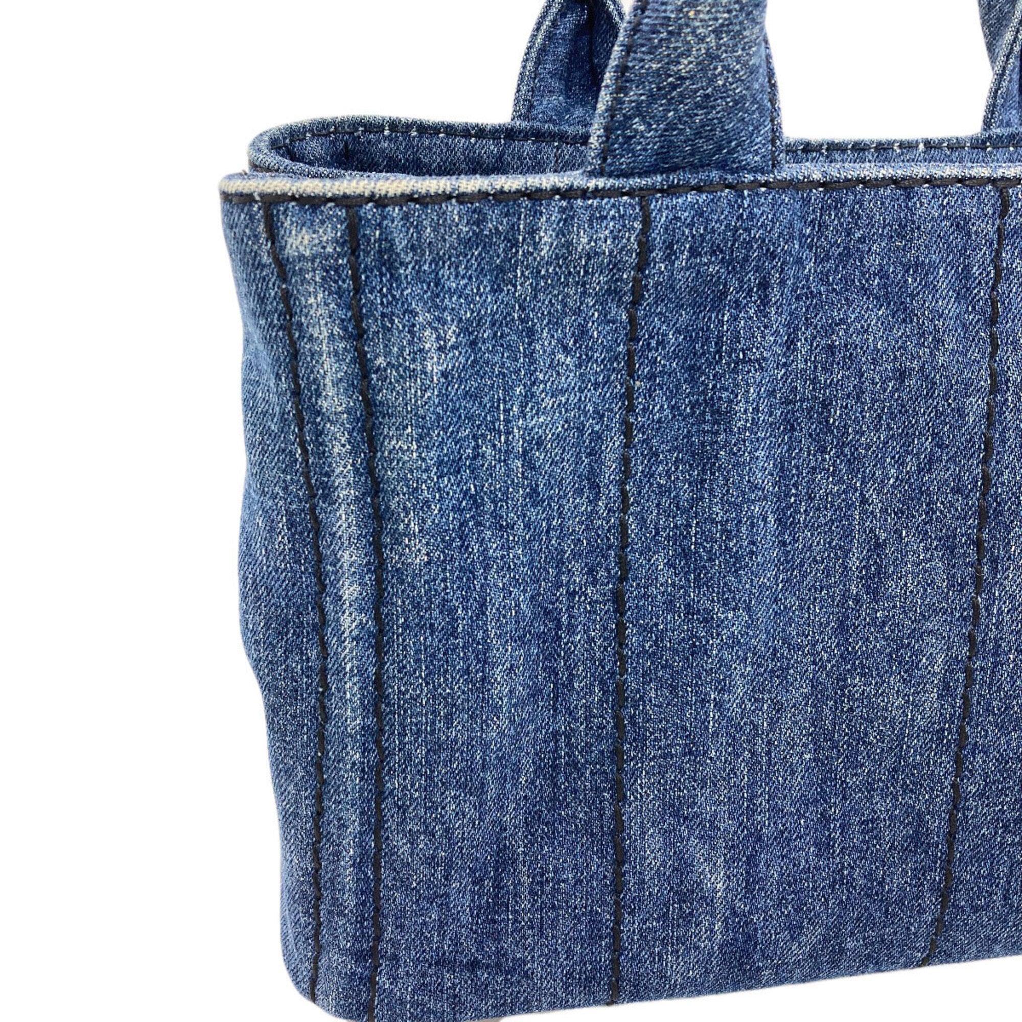Prada Blue Denim Handbag (Pre-Owned)