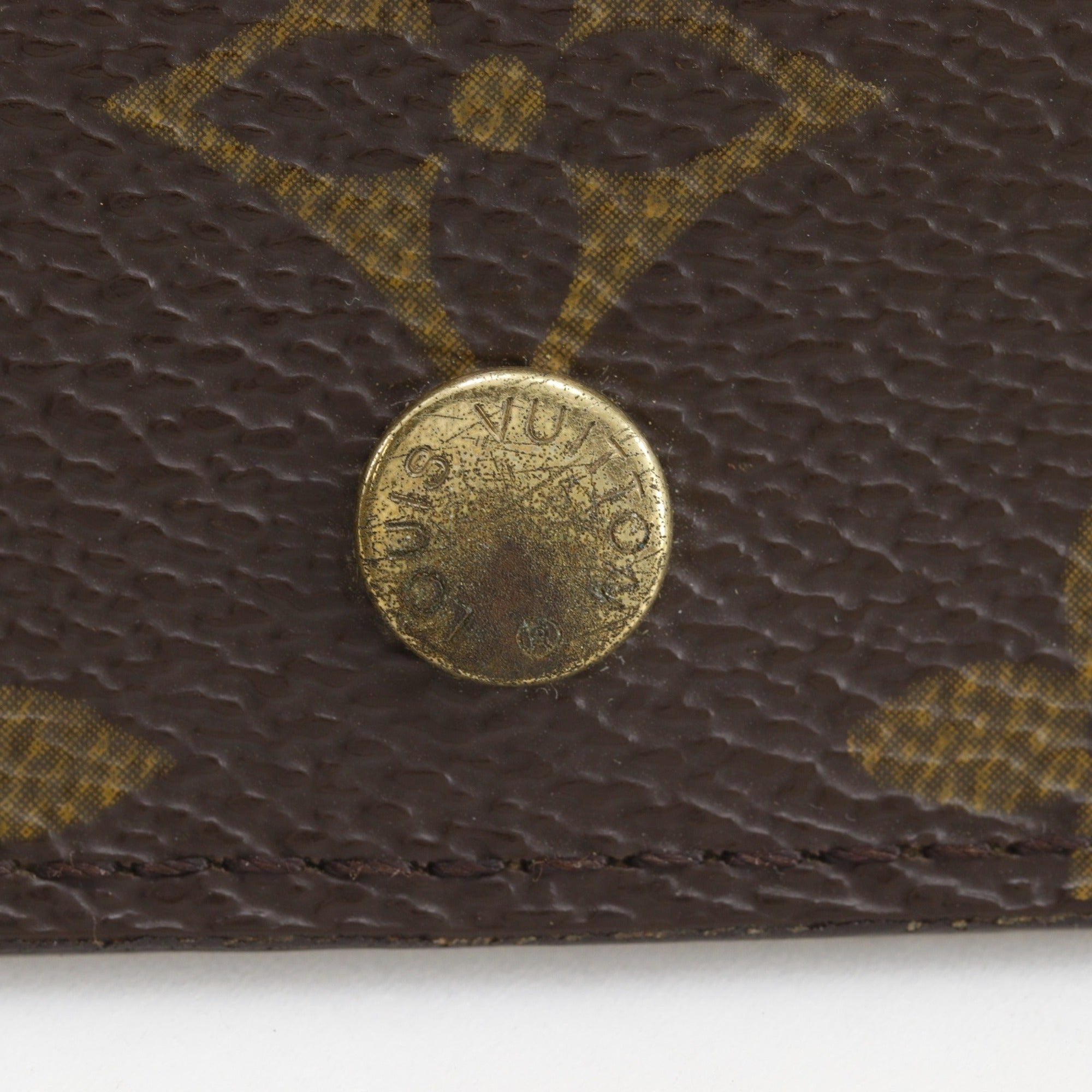 Louis Vuitton Brown Monogram Canvas Wallet (Tri-Fold) (Pre-Owned)
