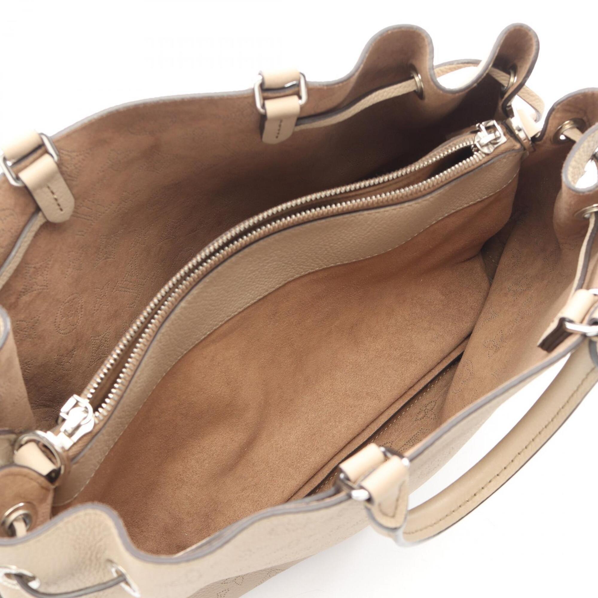 Louis Vuitton Beige Galle Mahina Leather Handbag Tote Bag (Pre-Owned)