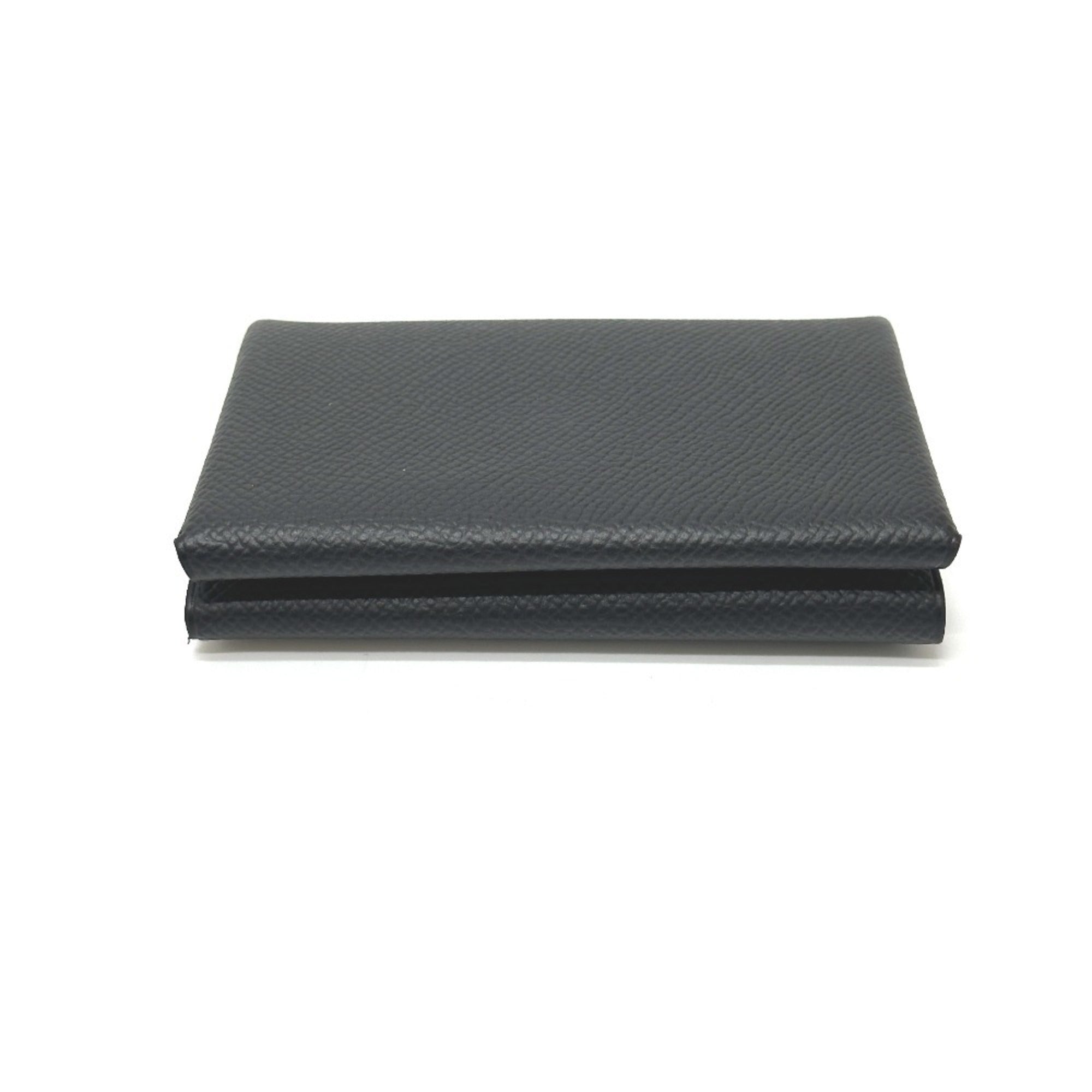 Hermes Black Epsom Leather Coin Purse/Coin Case (Pre-Owned)