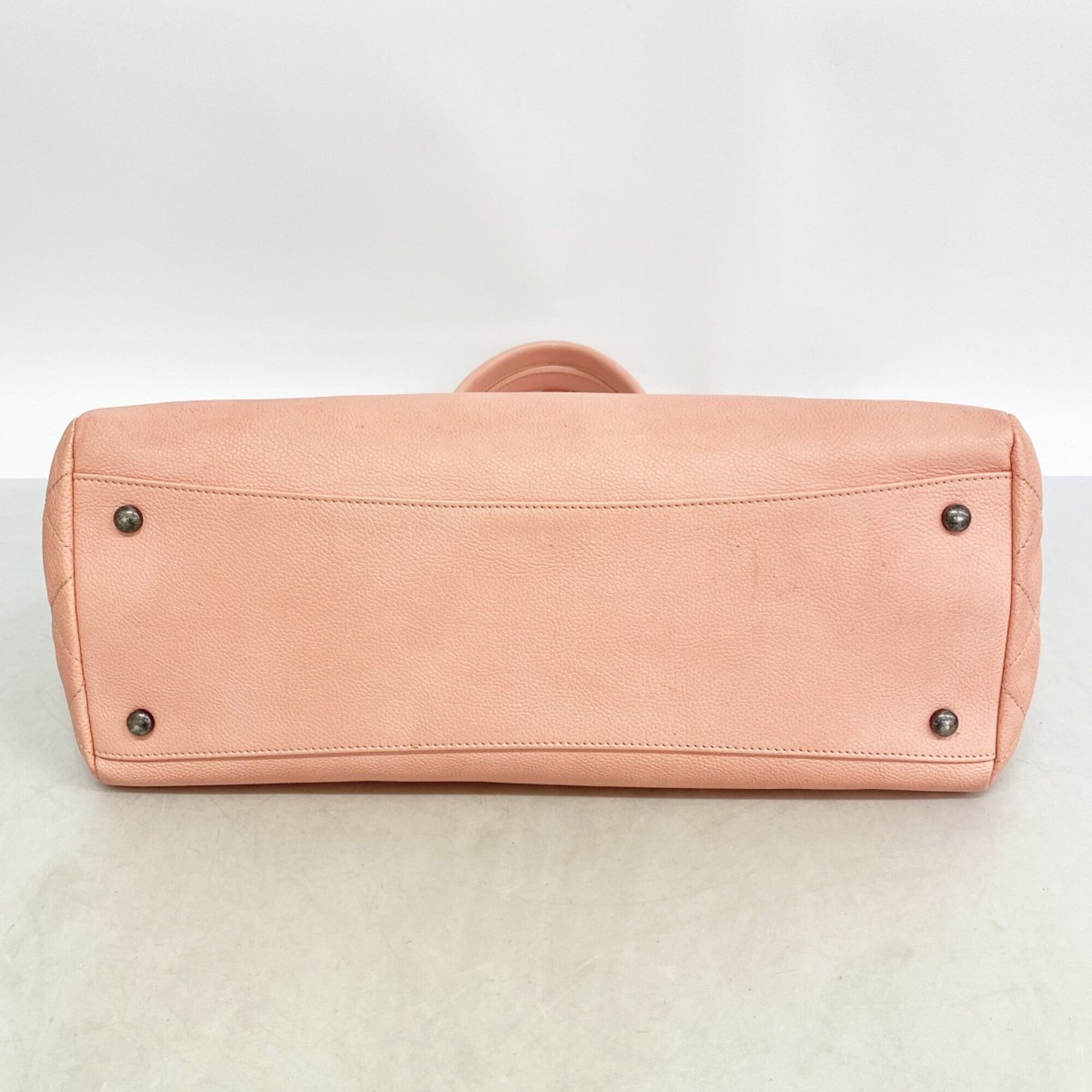 Chanel Pink Grained Calfskin Tote Bag (Pre-Owned)