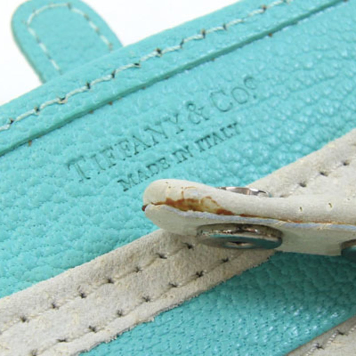 Tiffany Tiffany Blue Leather Pouch (Pre-Owned)