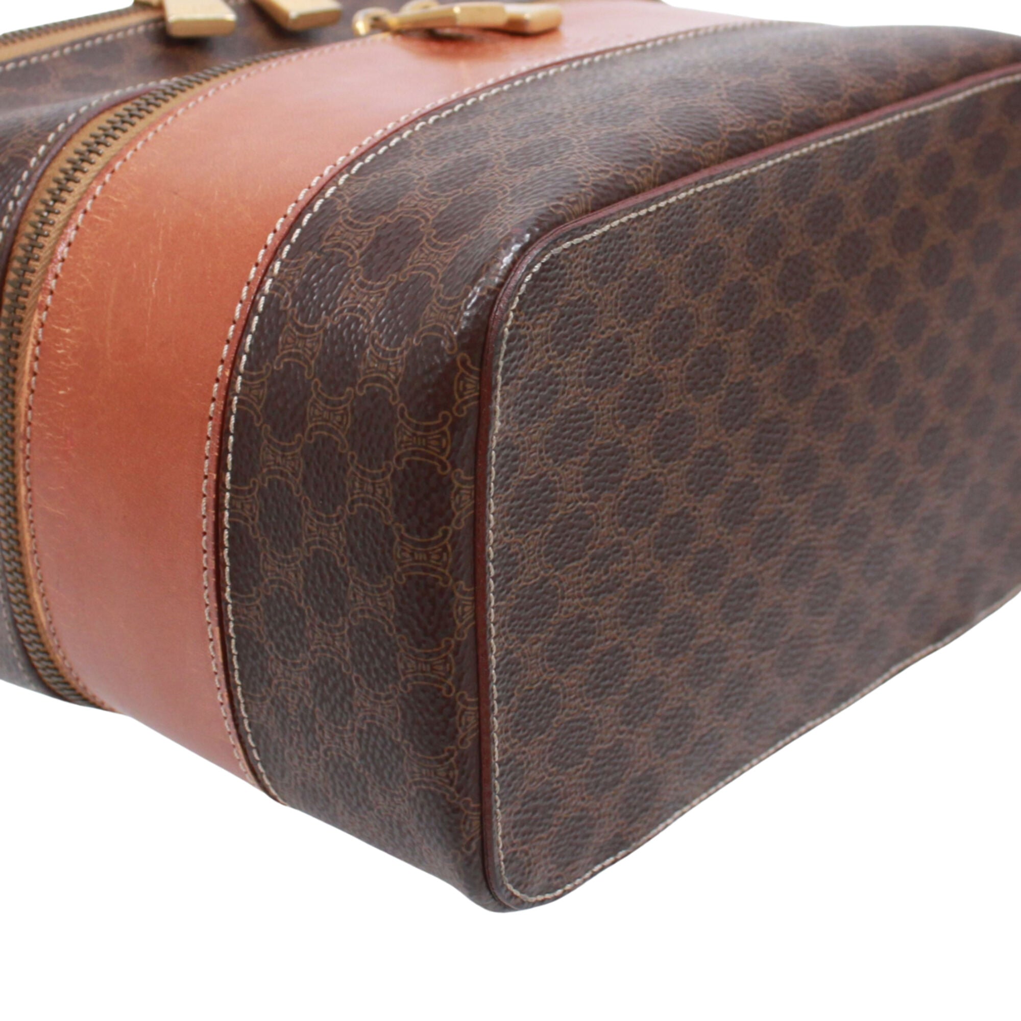 Celine Brown Pvc Handbag (Pre-Owned)