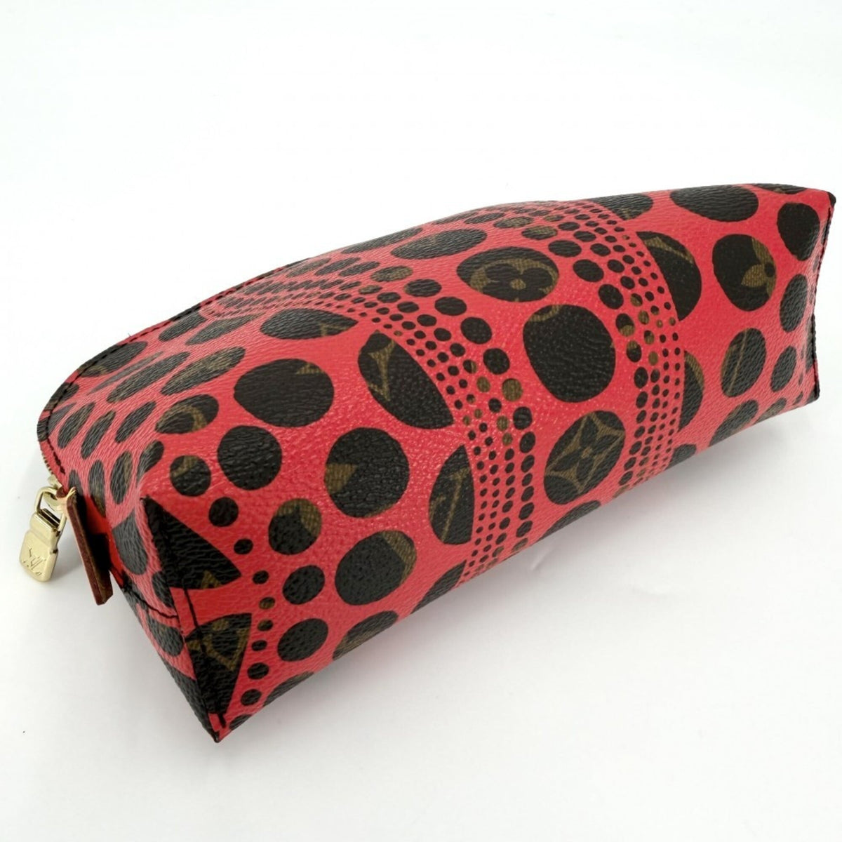 Louis Vuitton Brown Red Color Monogram Pochette Pouch (Pre-Owned)