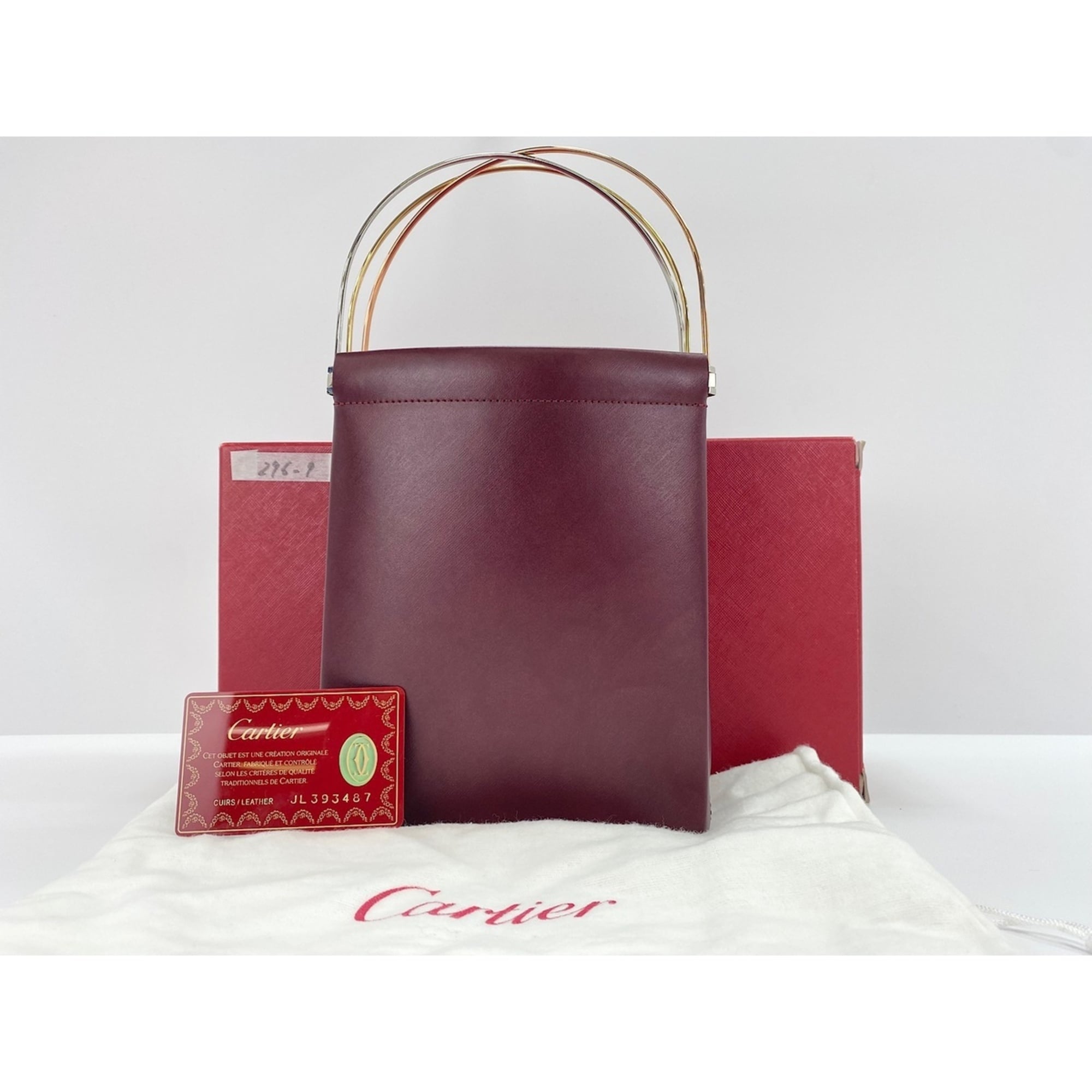 Cartier Trinity Wine Red Handbag (Pre-Owned)