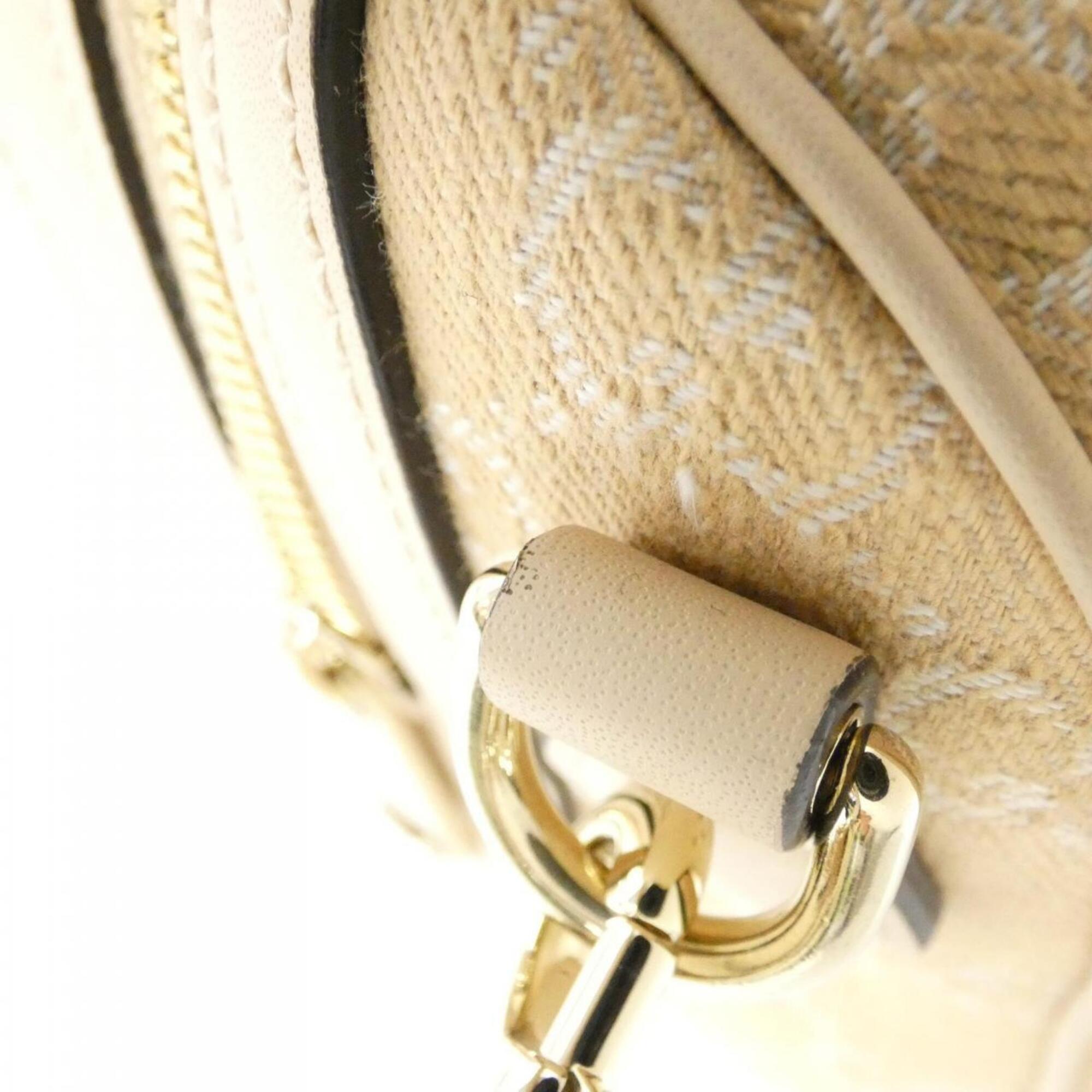 Gucci Light Beige Denim Leather Boston Bag (Pre-Owned)