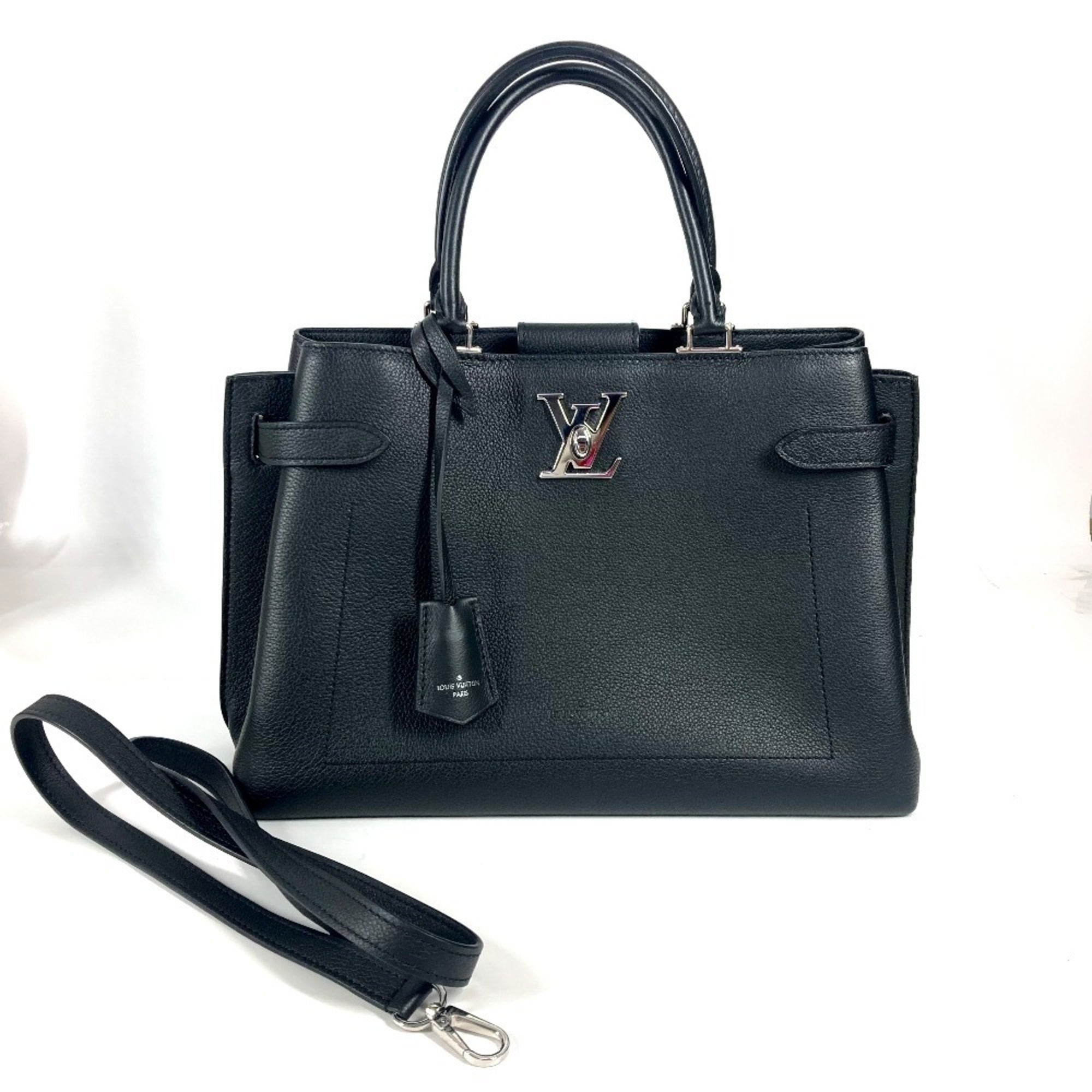 Louis Vuitton Black Cuir Ombre Leather Handbag Shoulder Bag Tote Bag (Pre-Owned)