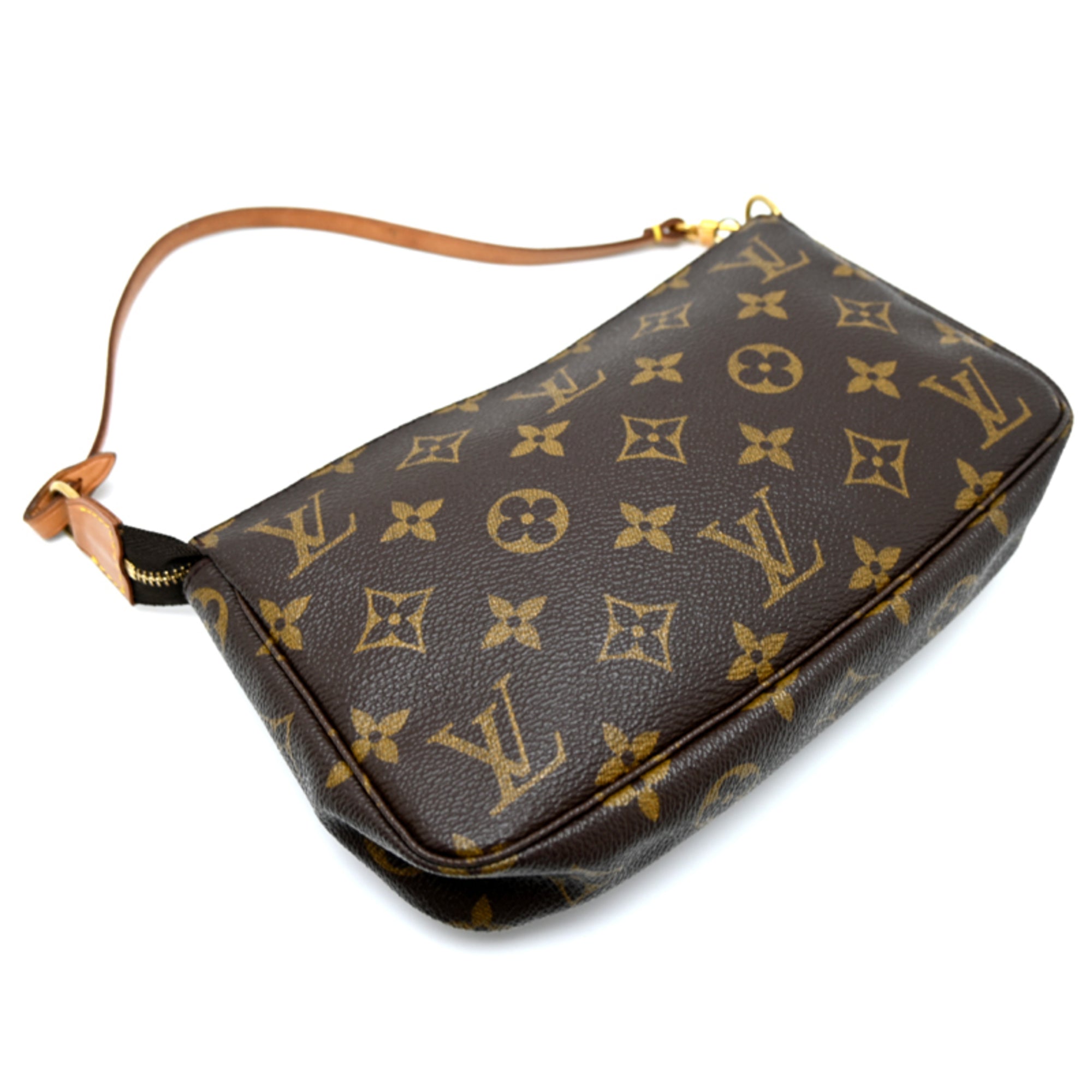 Louis Vuitton Brown Monogram Pochette Shoulder Bag (Pre-Owned)