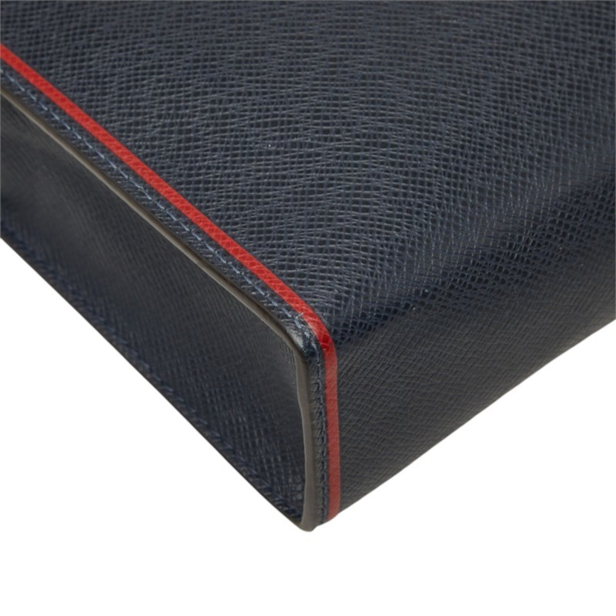 Louis Vuitton Navy Navy Blue Leather Clutch Bag Pochette (Pre-Owned)