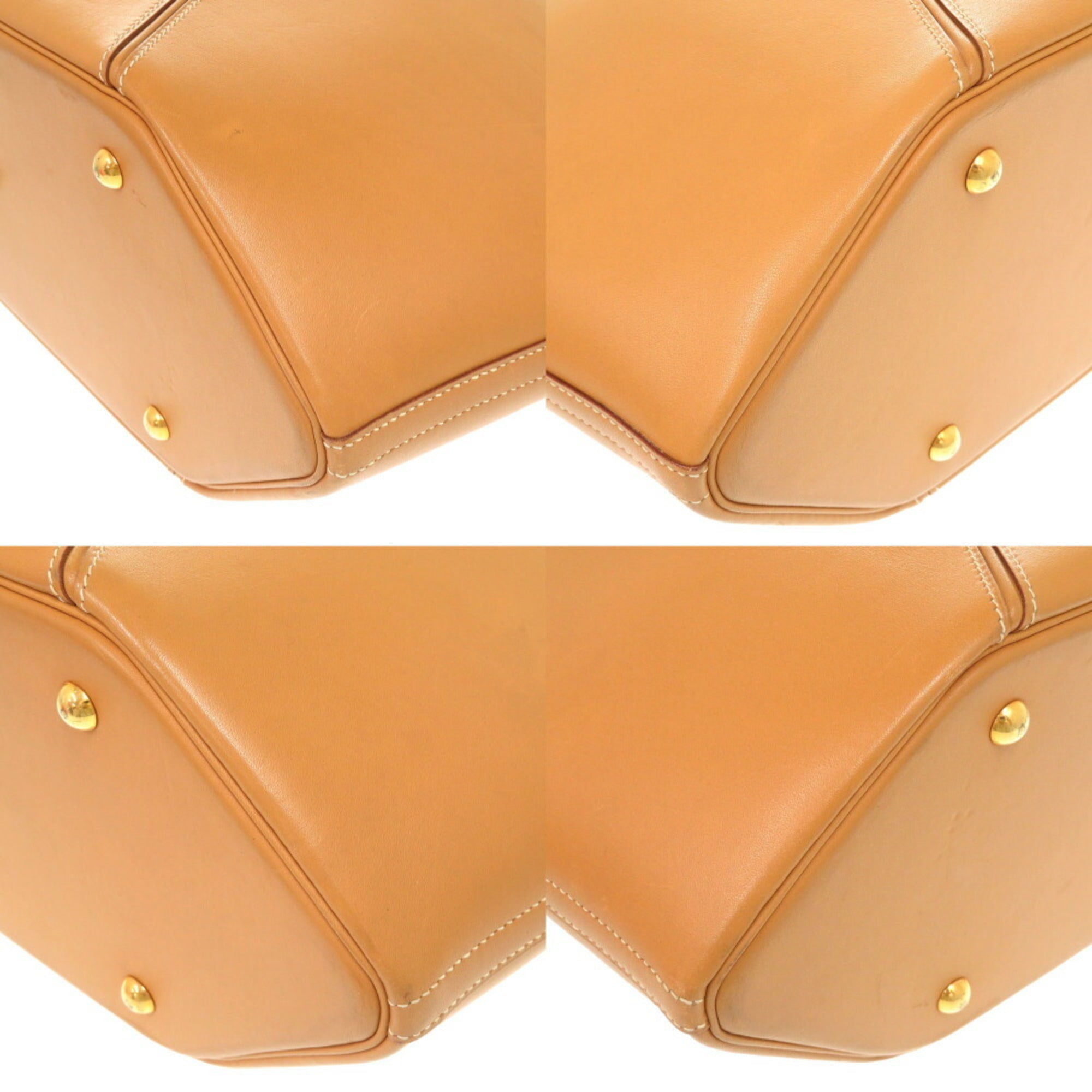 Hermes Natural Chamonix Leather Handbag (Pre-Owned)