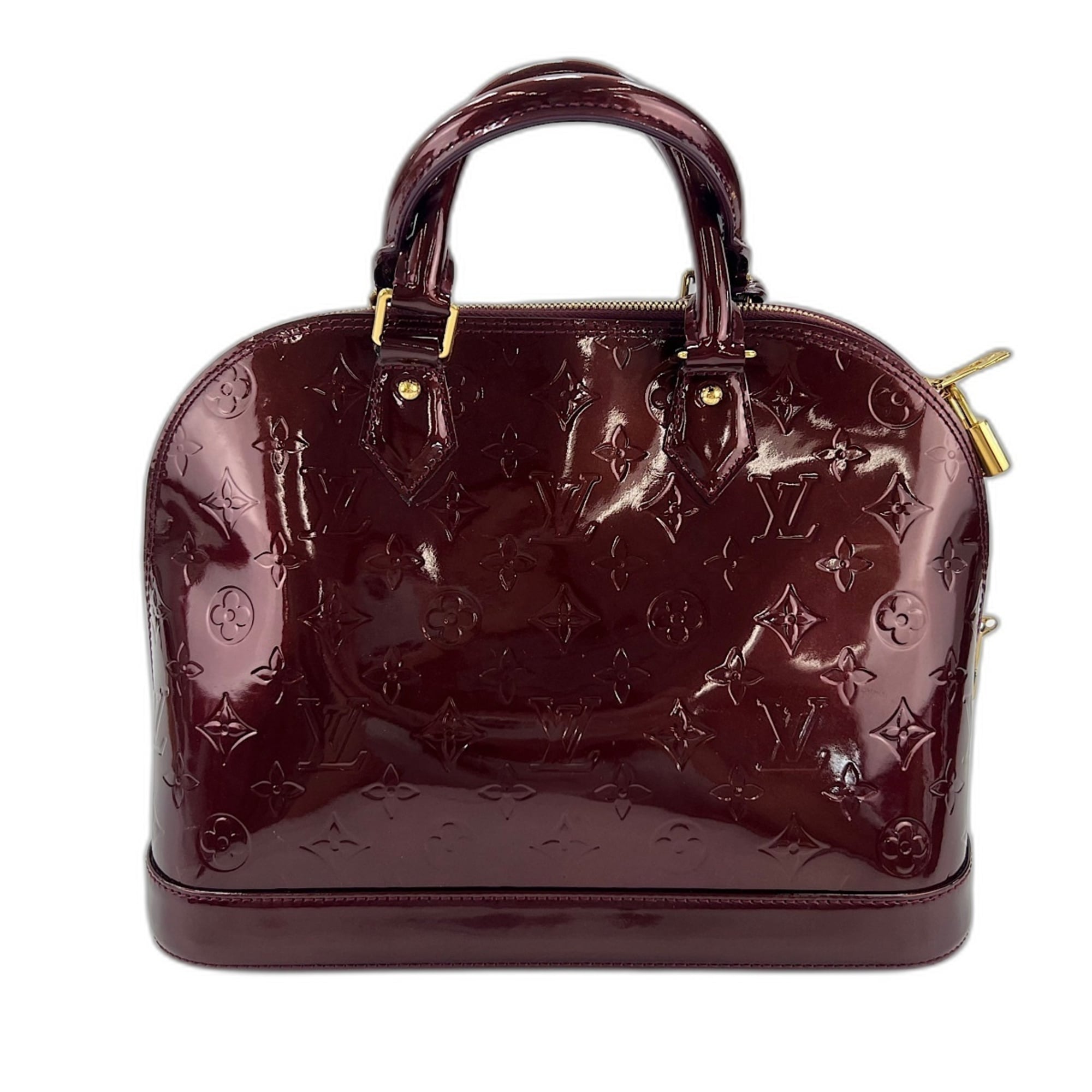 Louis Vuitton Monogram Vernis Red Color Handbag (Pre-Owned)
