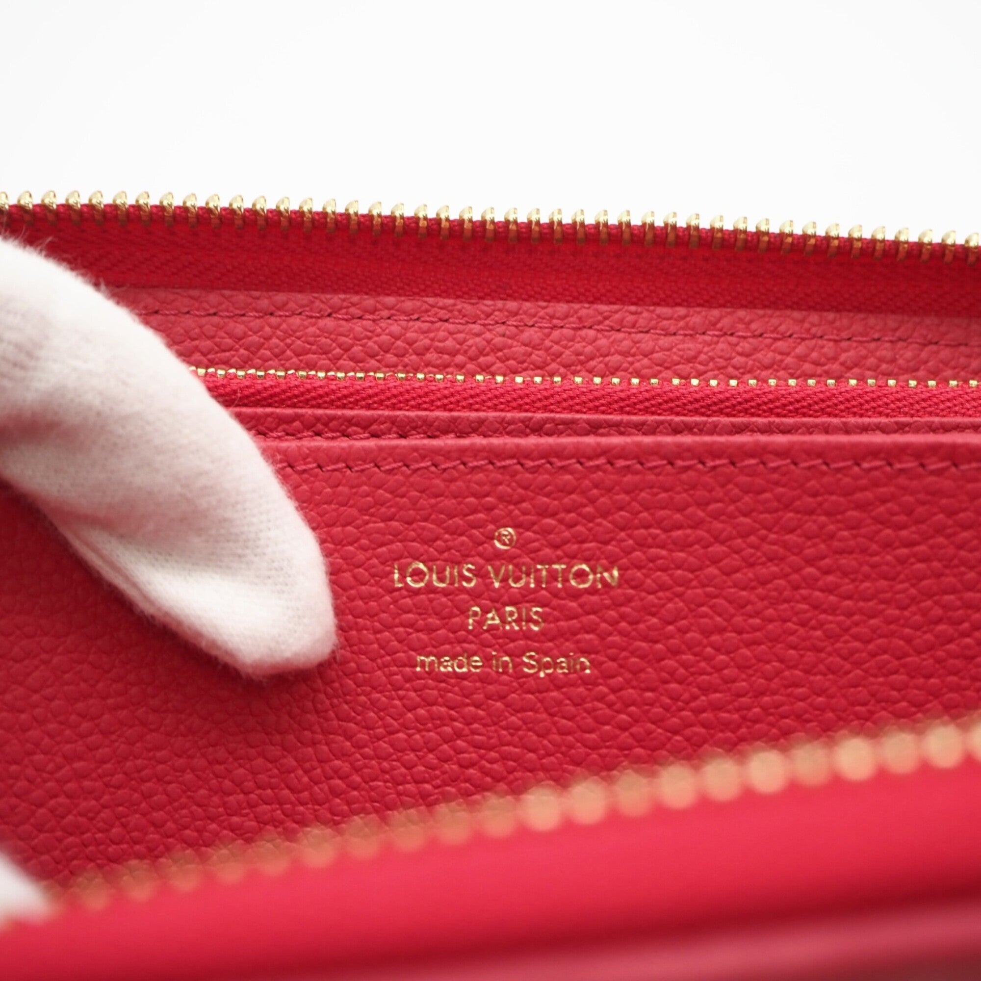 Louis Vuitton Monogram Empreinte Pink Leather Long Wallet (Bi-Fold) (Pre-Owned)