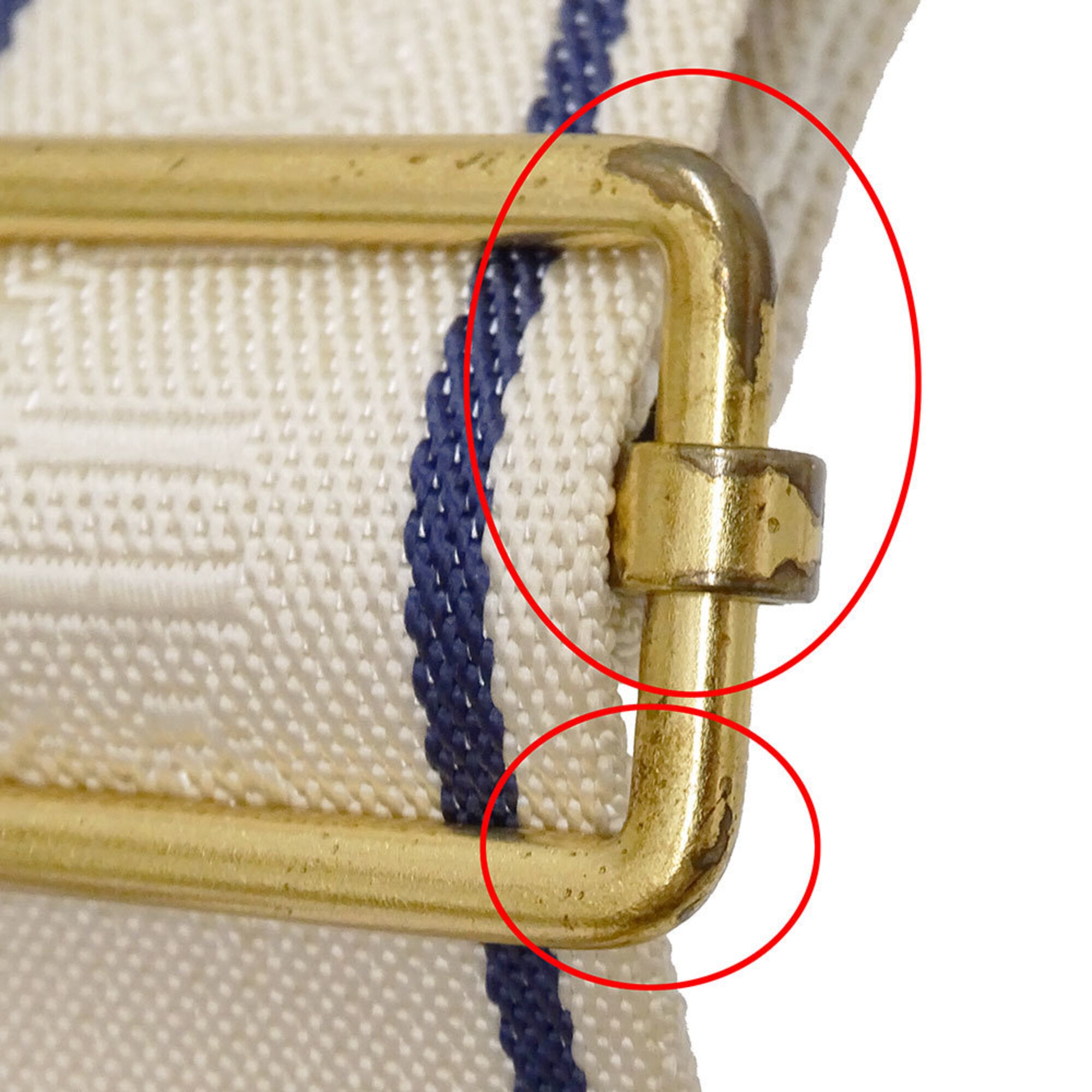 Louis Vuitton Ivory Damier Azur Canvas Pochette Shoulder Bag (Pre-Owned)