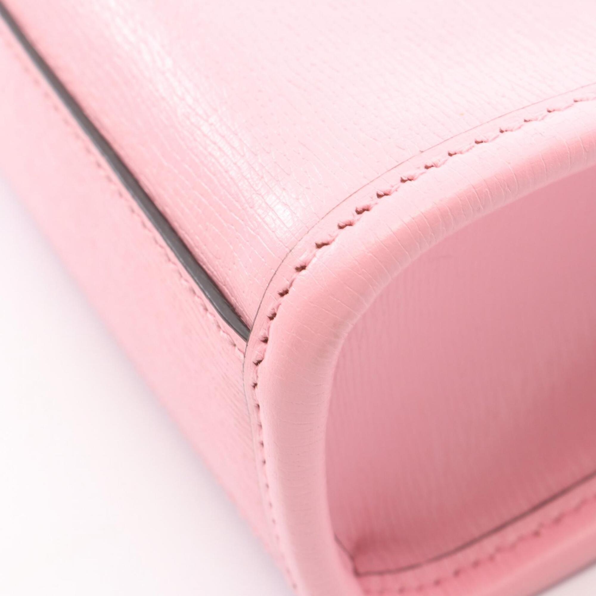 Gucci Multi-Color Pink Leather Handbag (Pre-Owned)