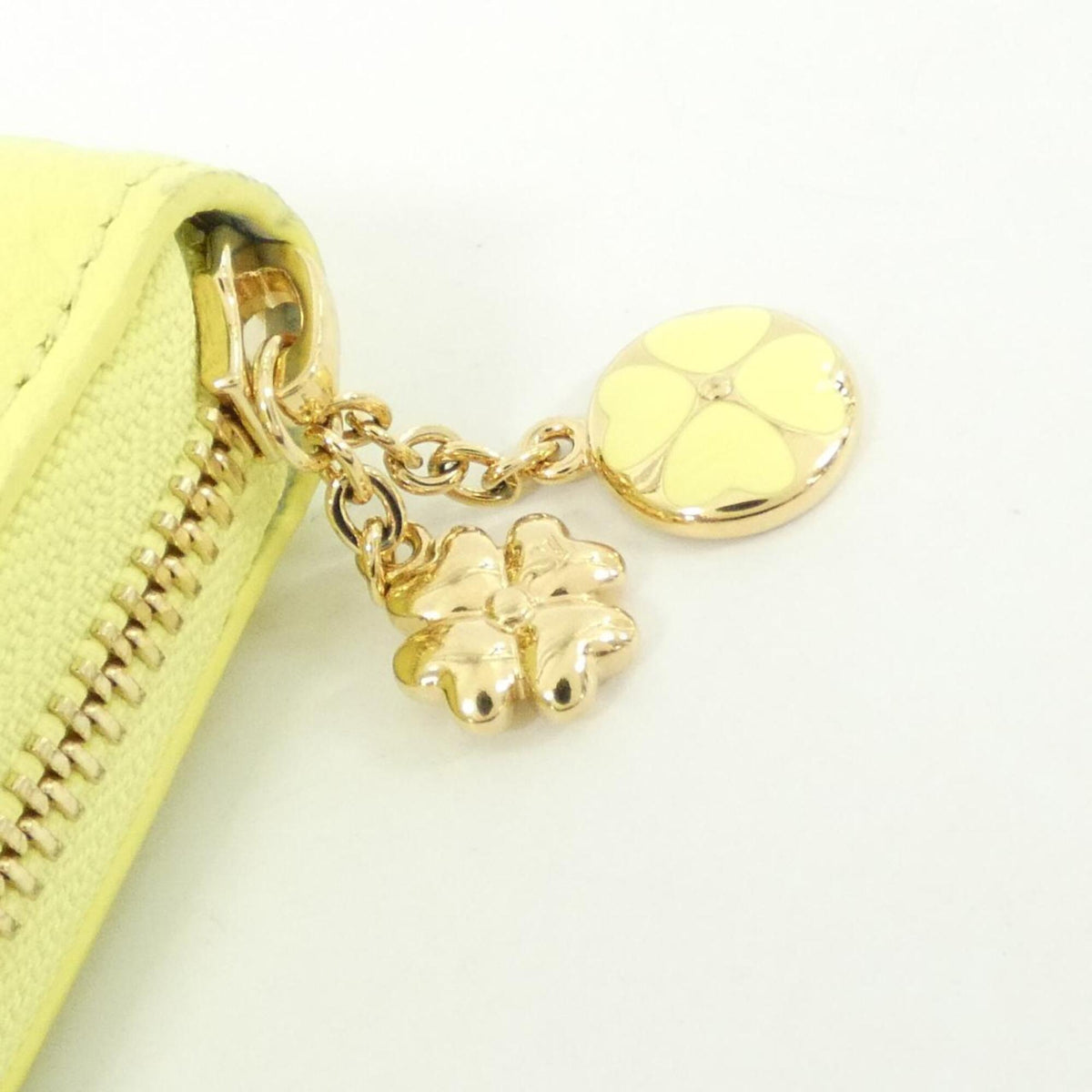 Louis Vuitton Yellow Leather Long Wallet (Bi-Fold) (Pre-Owned)