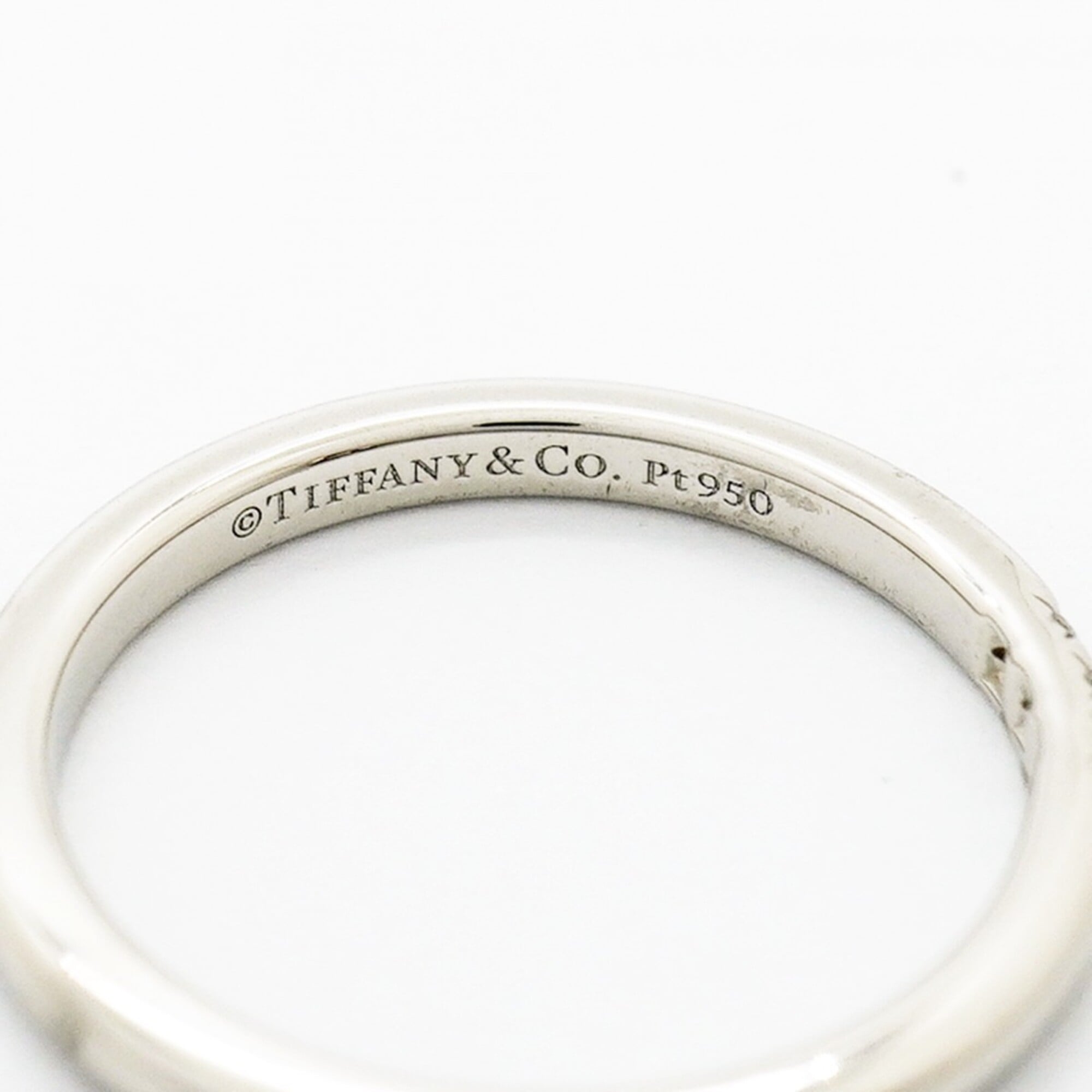 Tiffany Platinum 950 Band Ring (Pre-Owned)