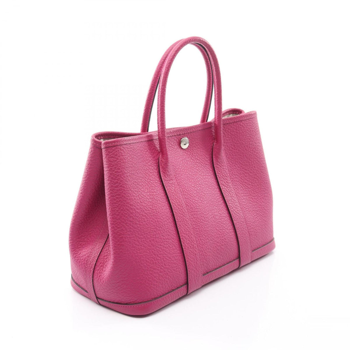 Hermes Pink Rose Purple Country Leather Handbag Tote Bag (Pre-Owned)
