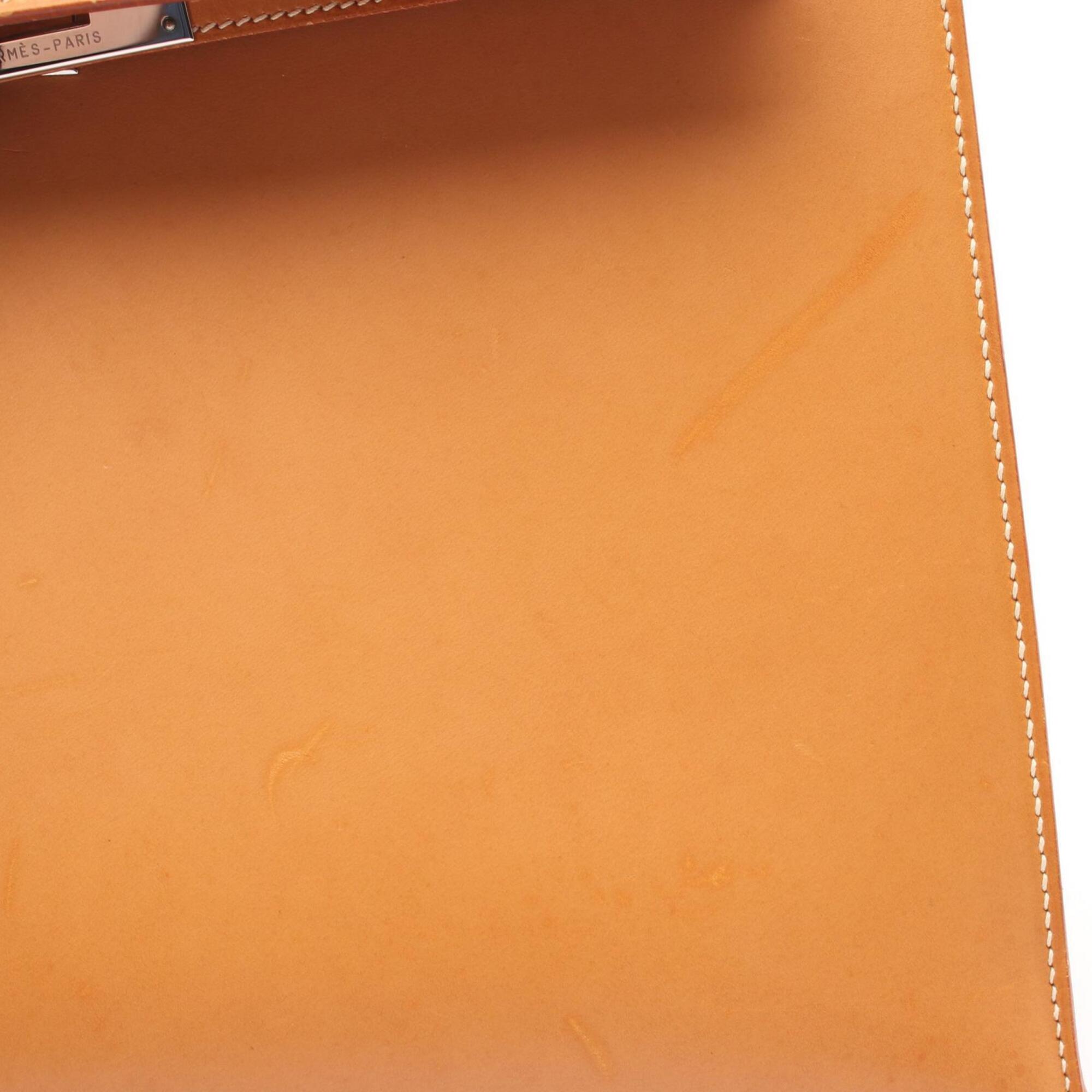 Hermes Brown Chamonix Leather Handbag (Pre-Owned)