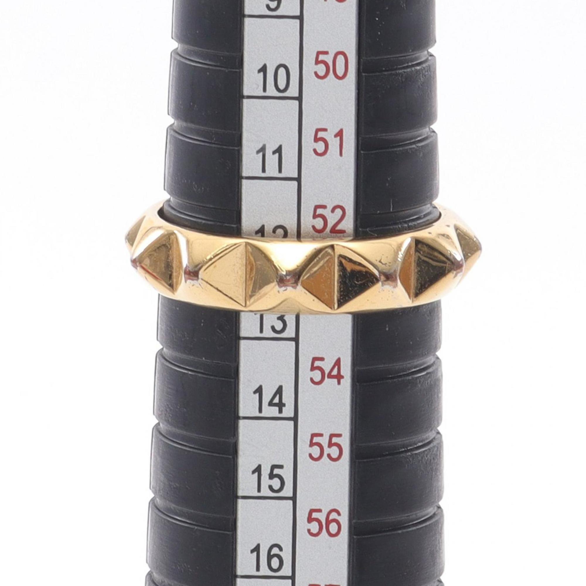 Valentino Gold Gold Plating Band Ring (Pre-Owned)