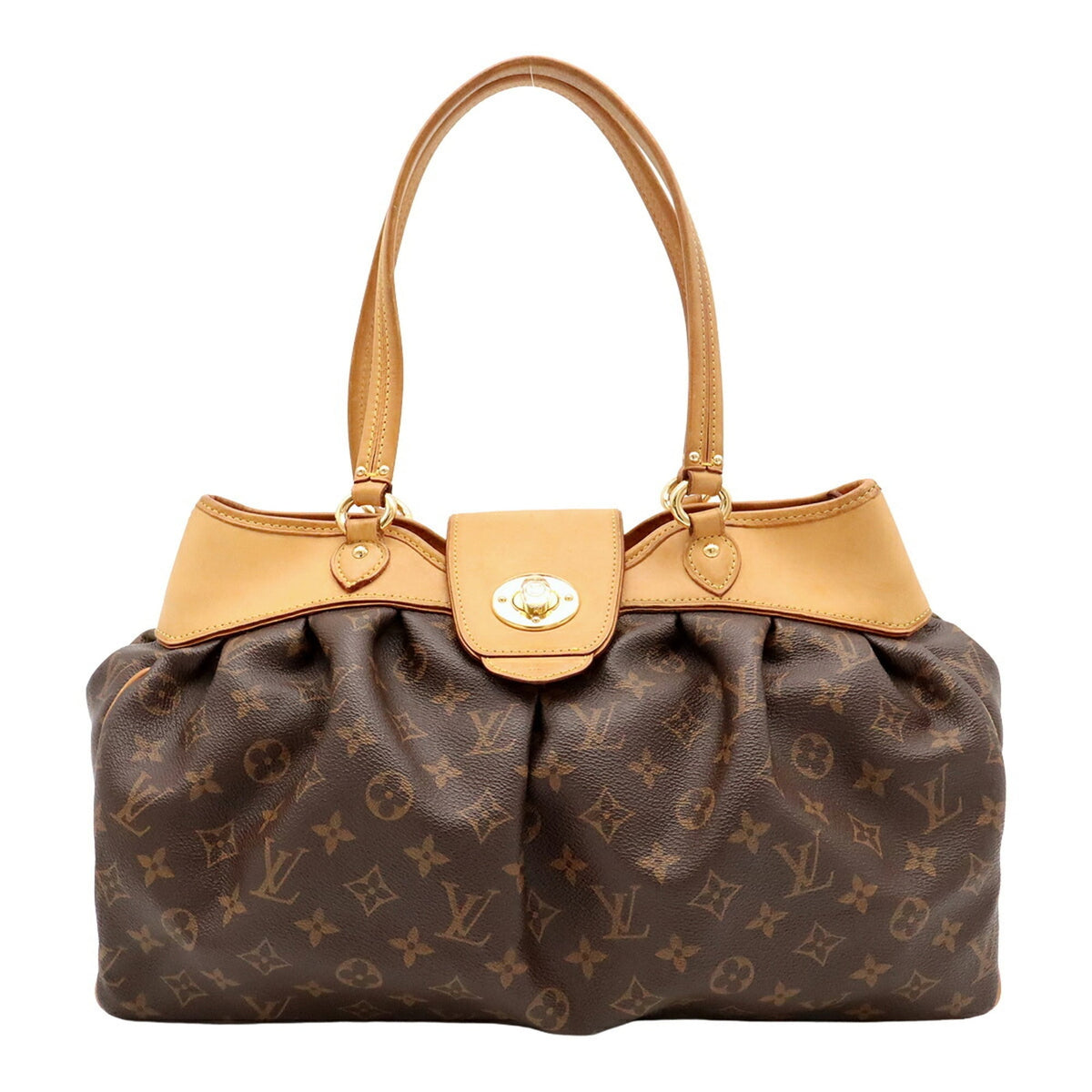 Louis Vuitton Brown Monogram Shoulder Bag Tote Bag (Pre-Owned)