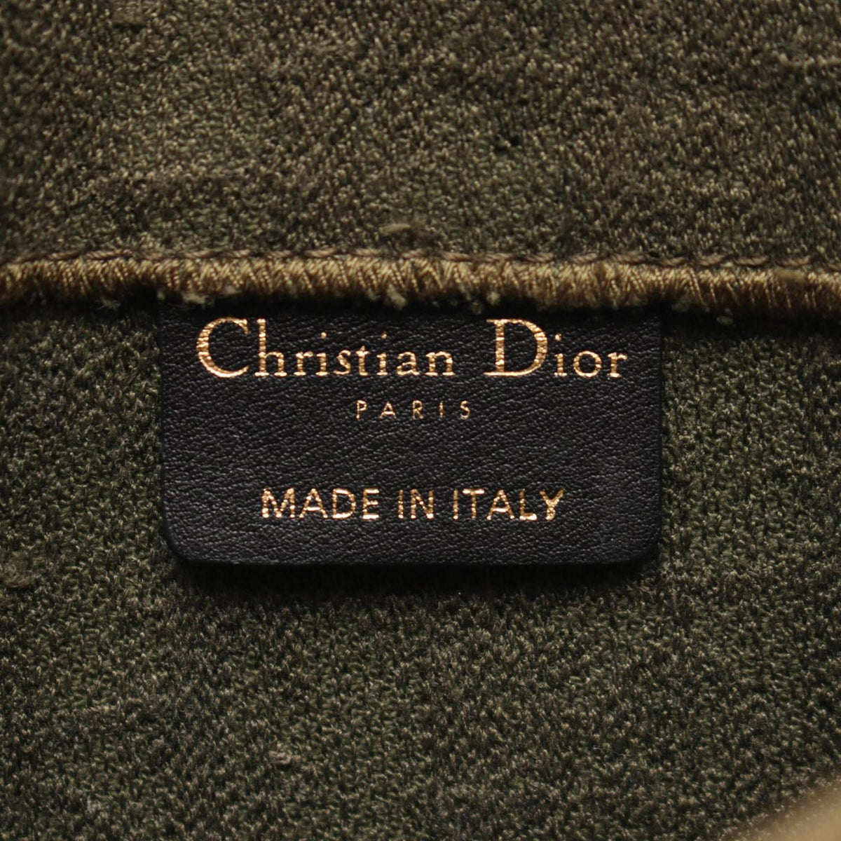 Christian Dior Khaki Leather Fanny Pack Saddle Bag (Pre-Owned)