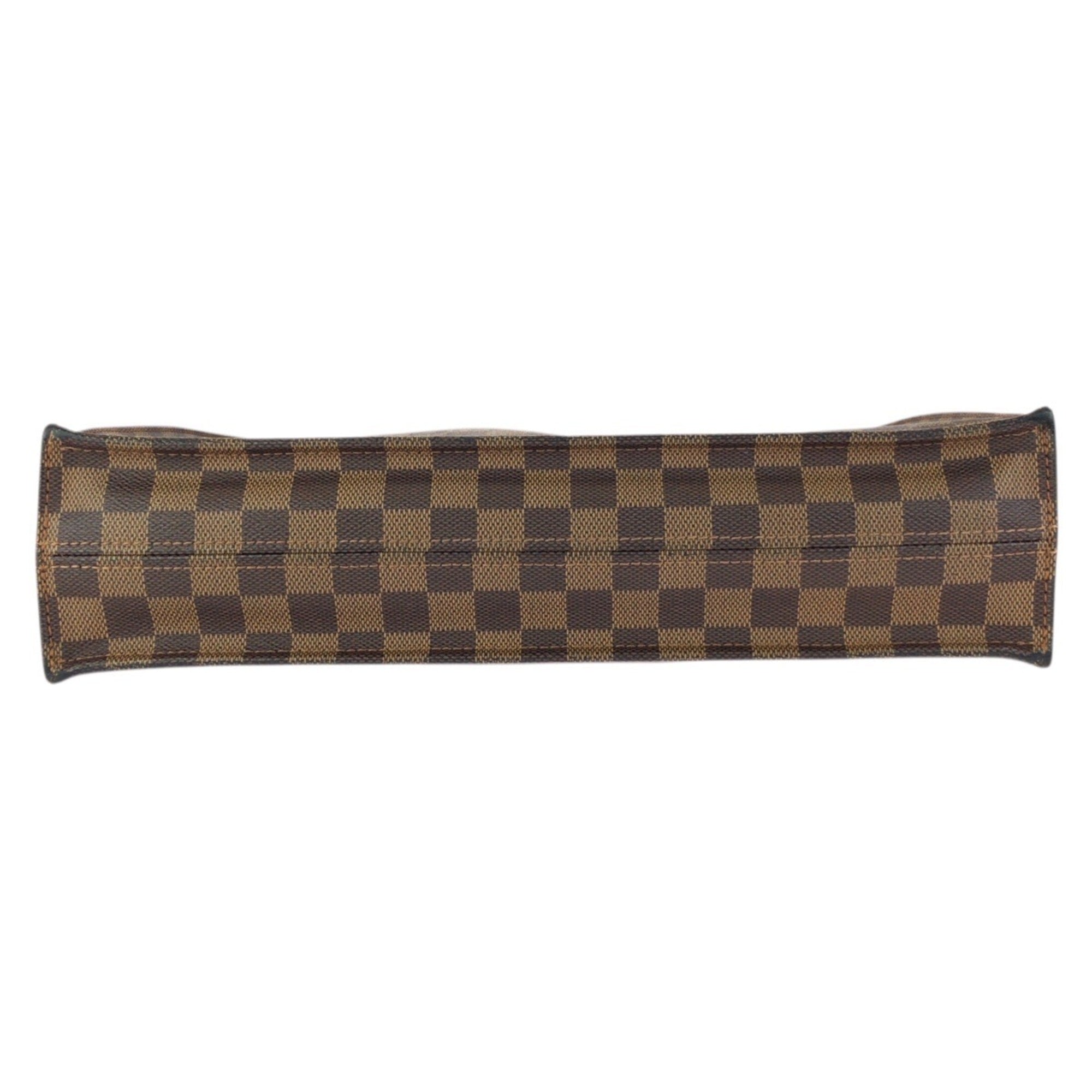 Louis Vuitton Brown Damier Canvas Ebene Pvc Leather Handbag Tote Bag (Pre-Owned)