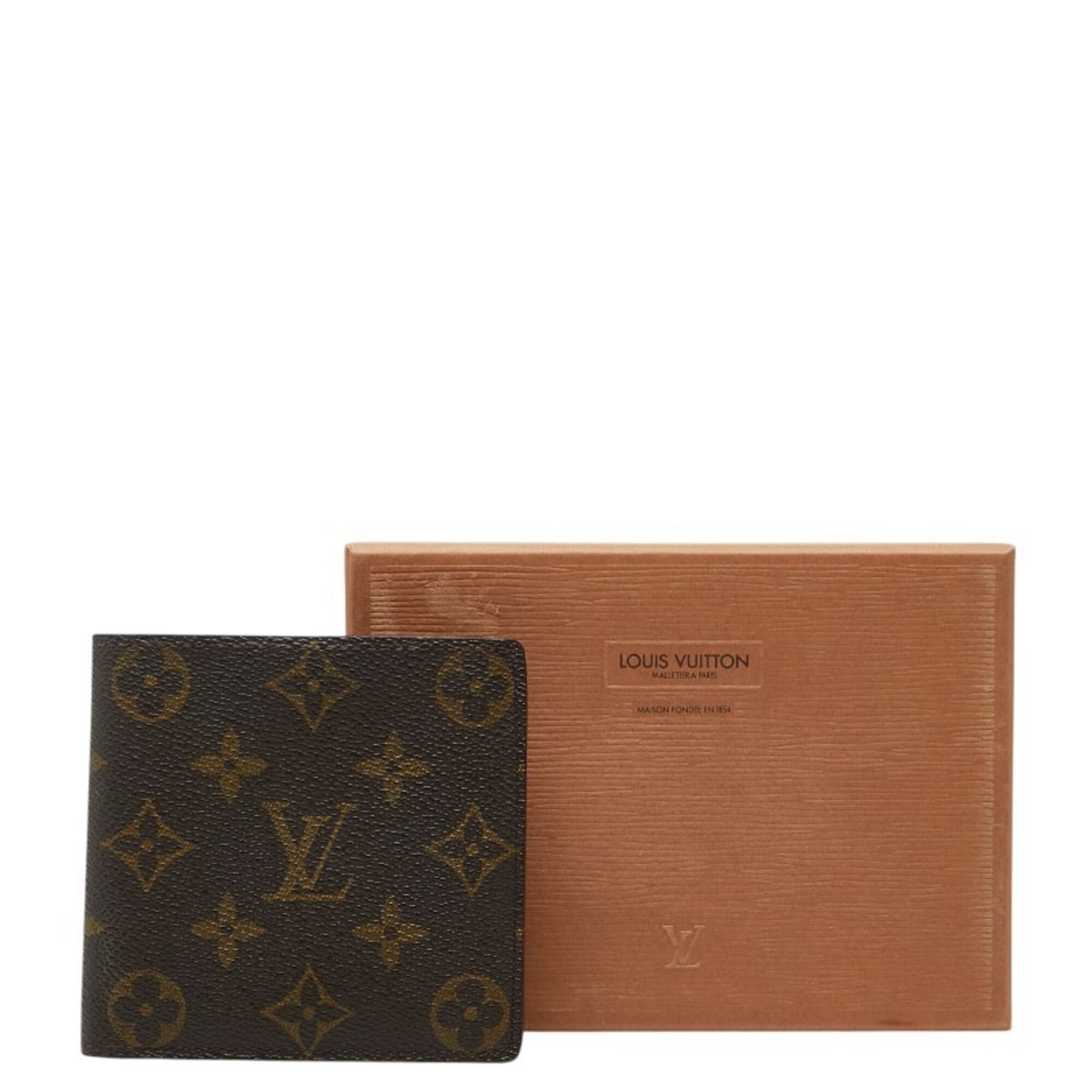 Louis Vuitton Brown Pvc Leather Wallet (Bi-Fold) (Pre-Owned)