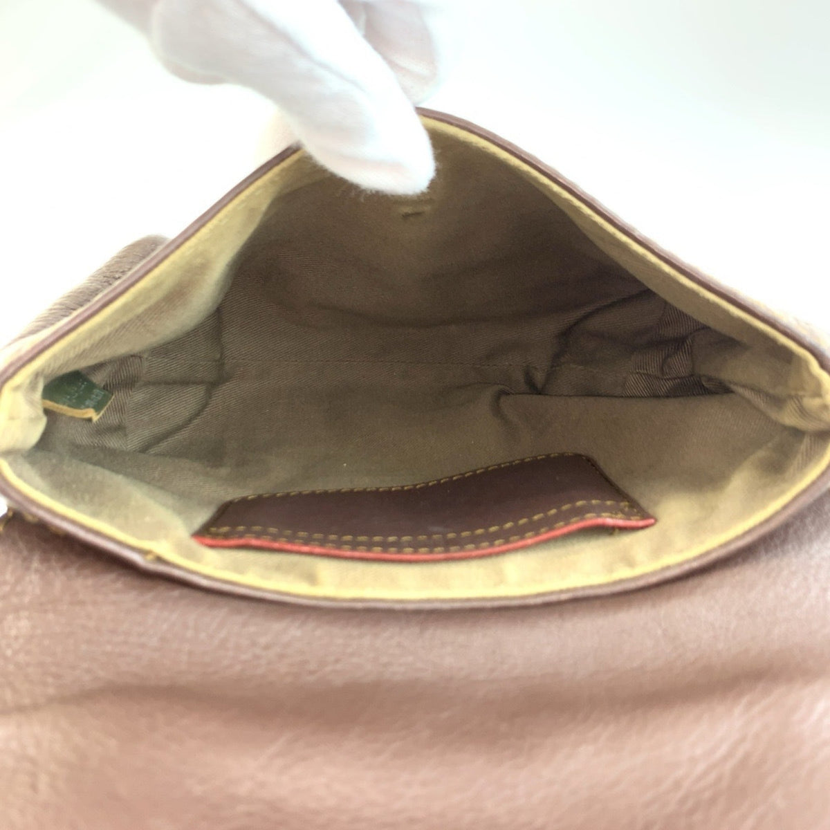 Chloé Brown Leather Pochette Shoulder Bag (Pre-Owned)