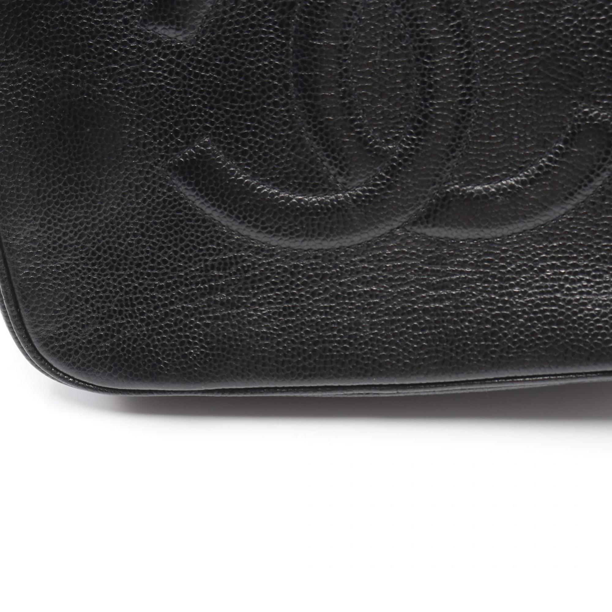 Chanel Black Leather Handbag (Pre-Owned)